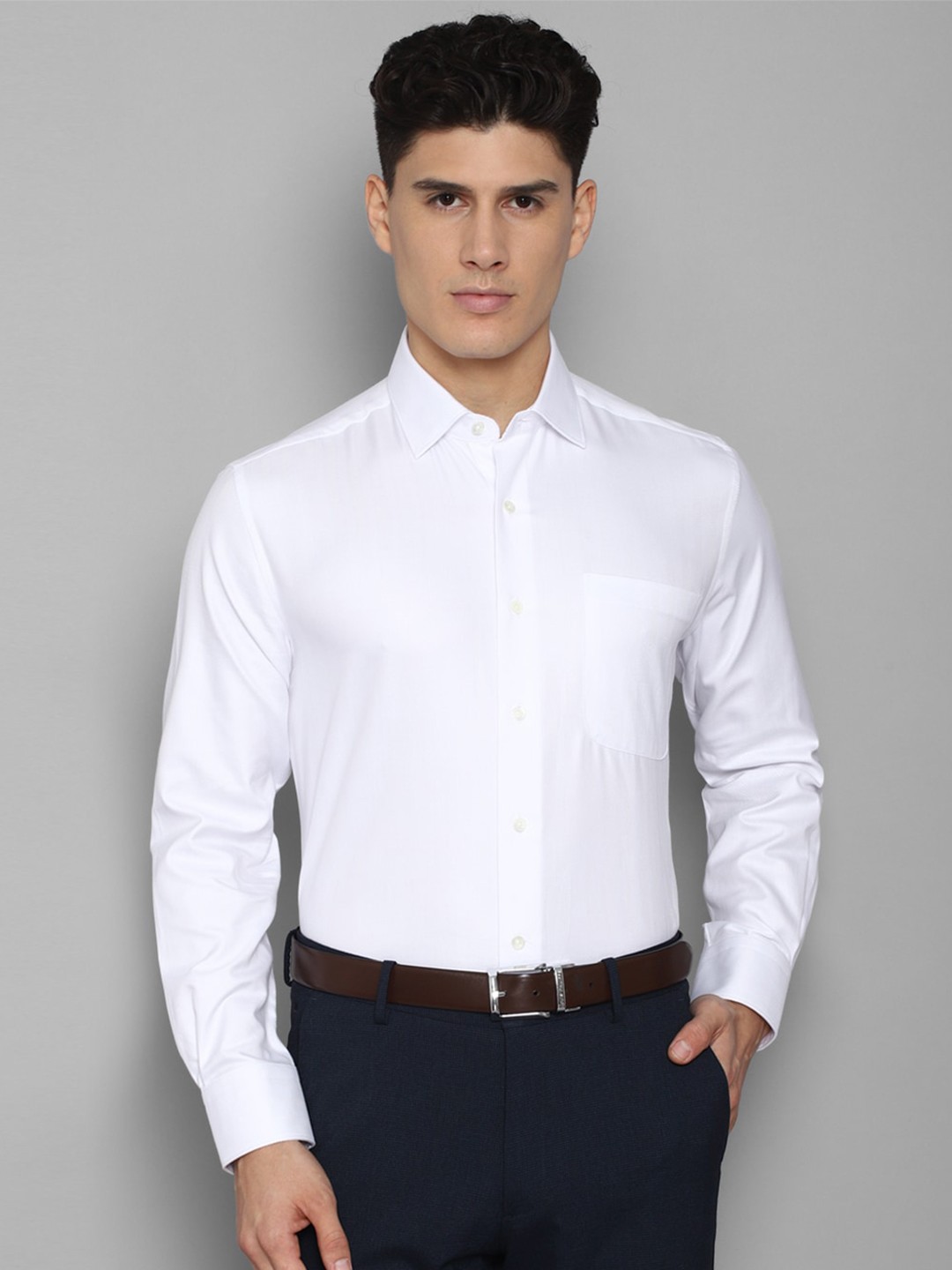 

Luxure by Louis Philippe Men Formal Pure Cotton Shirt, White
