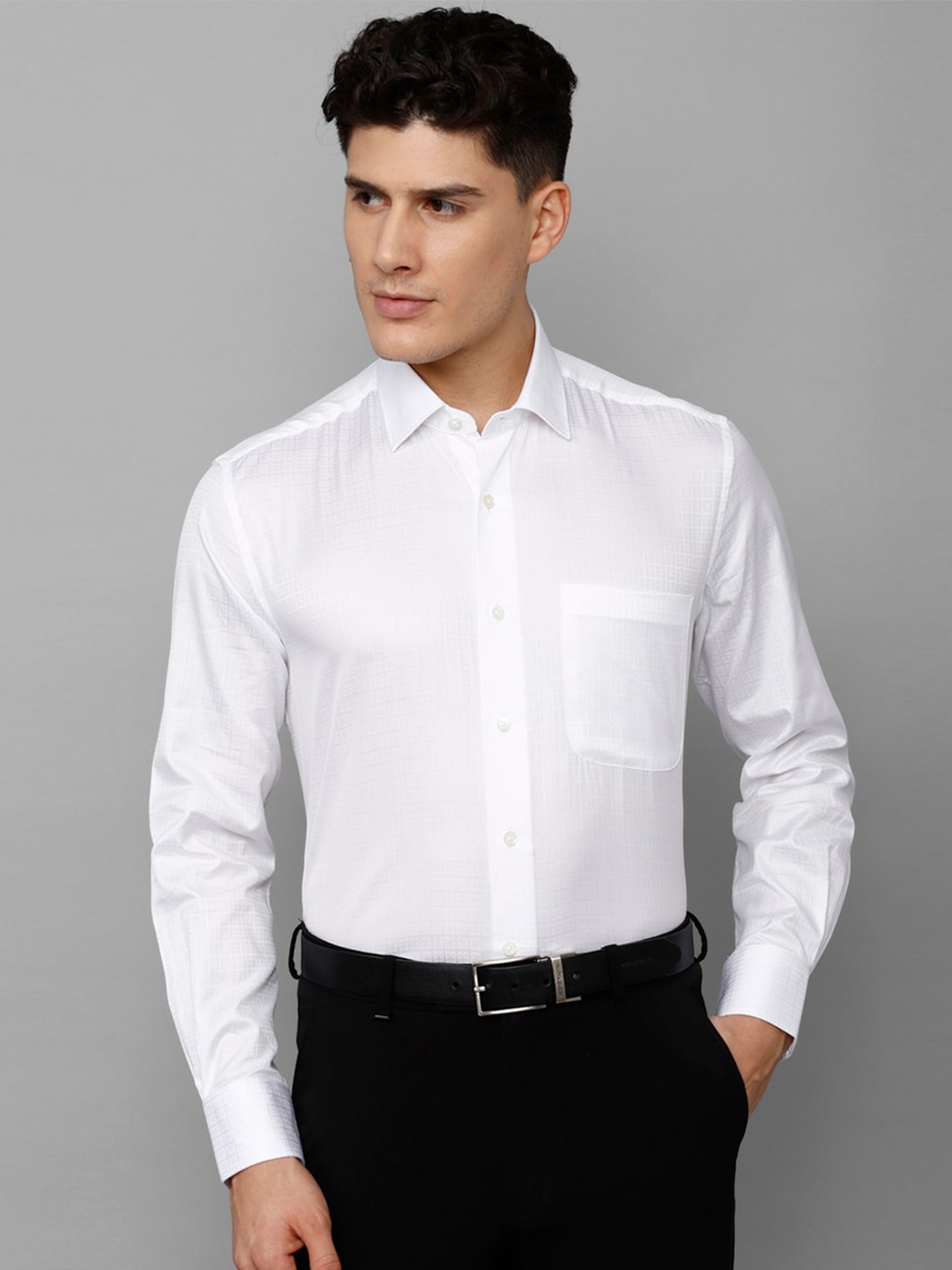 

Luxure by Louis Philippe Men Formal Pure Cotton Shirt, White