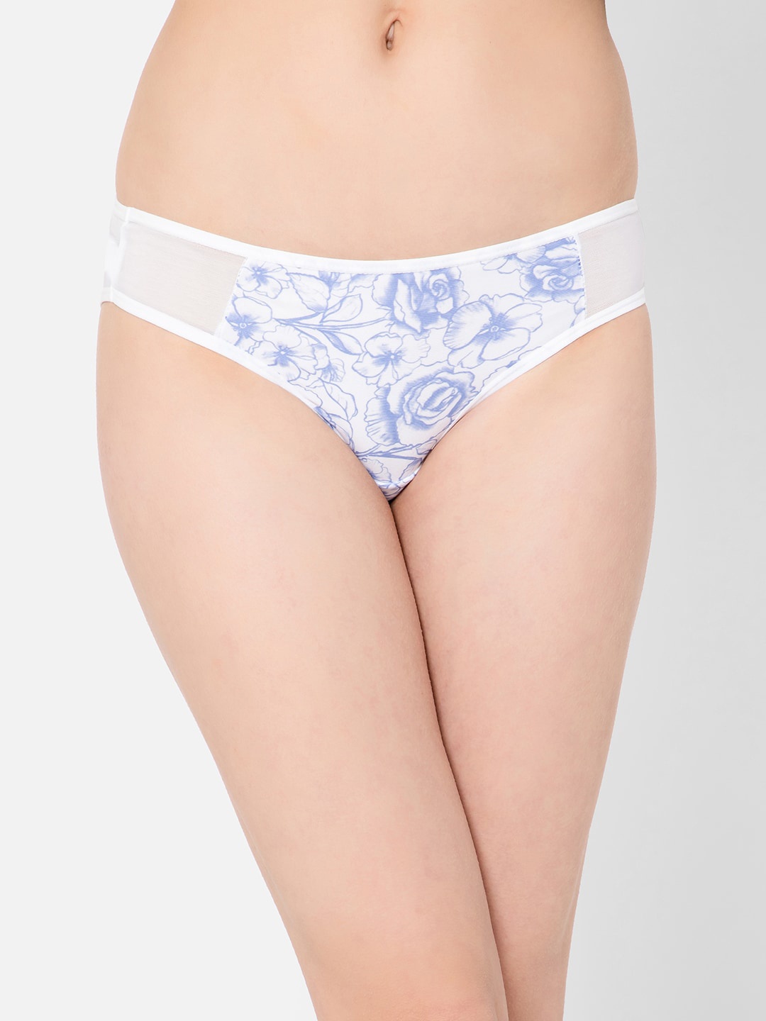 

Clovia Printed Low Waist Bikini Briefs PN3460B18XXL, White