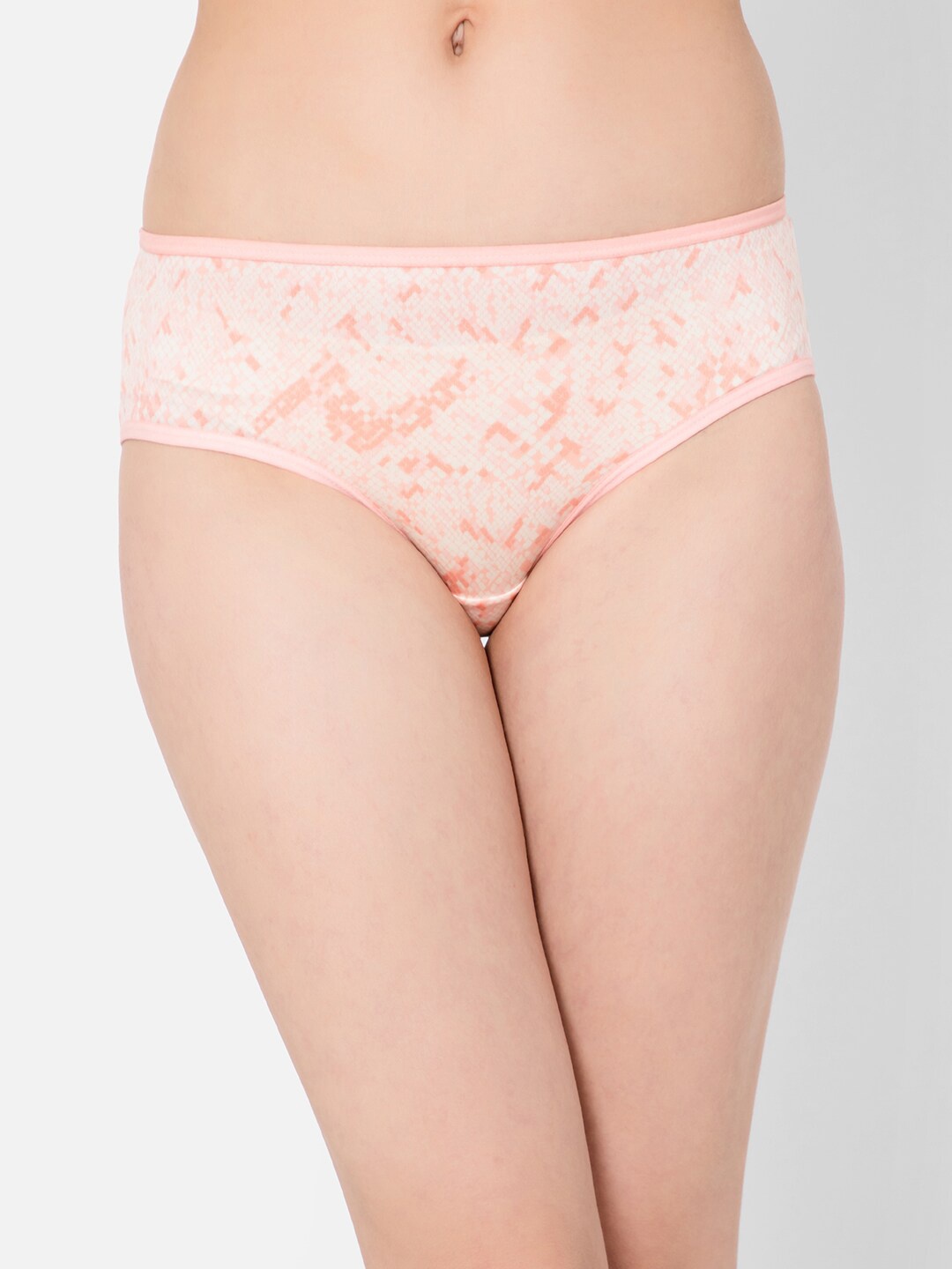 

Clovia Women Printed Mid-Rise Hipster Briefs, Pink