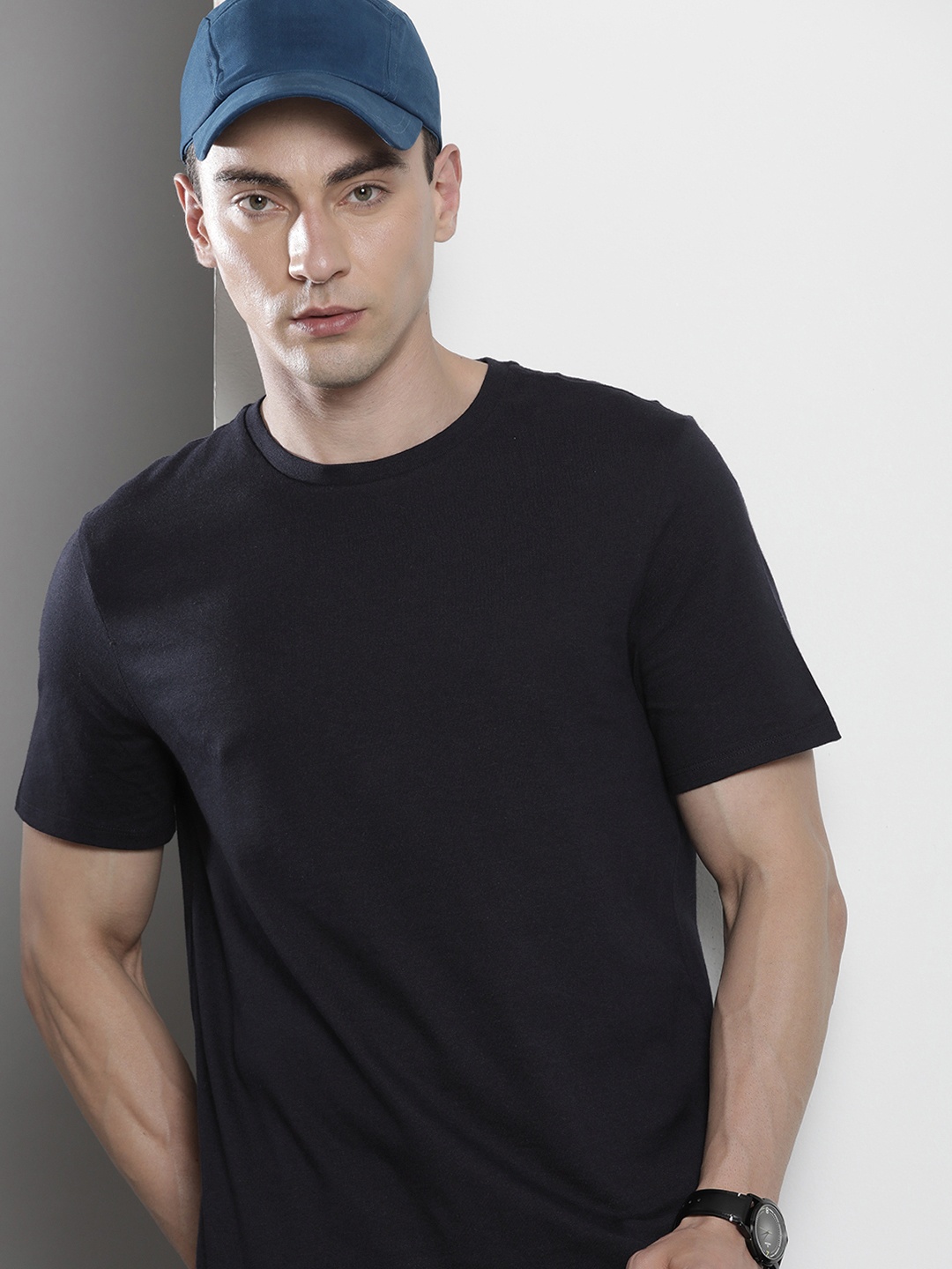 

Tommy Hilfiger Men Pure Cotton T-shirt, Black