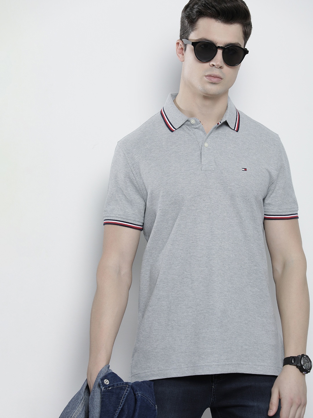 

Tommy Hilfiger Polo Collar T-shirt, Grey