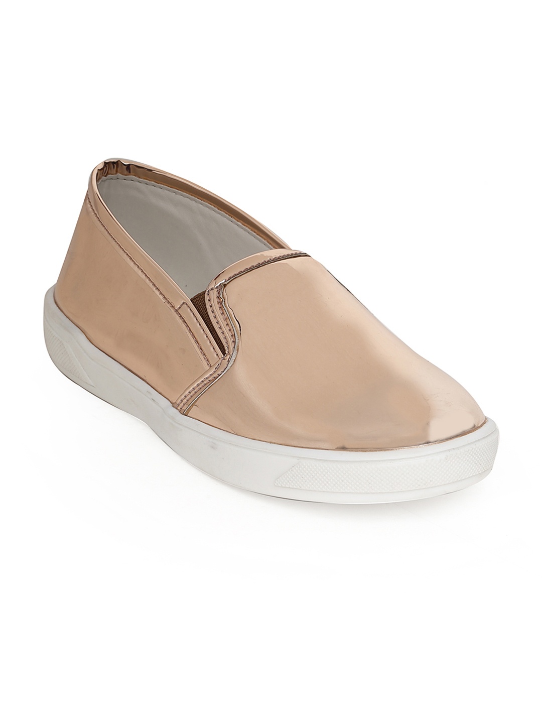 

Bruno Manetti Kids Gold-Toned Slip-On Sneakers