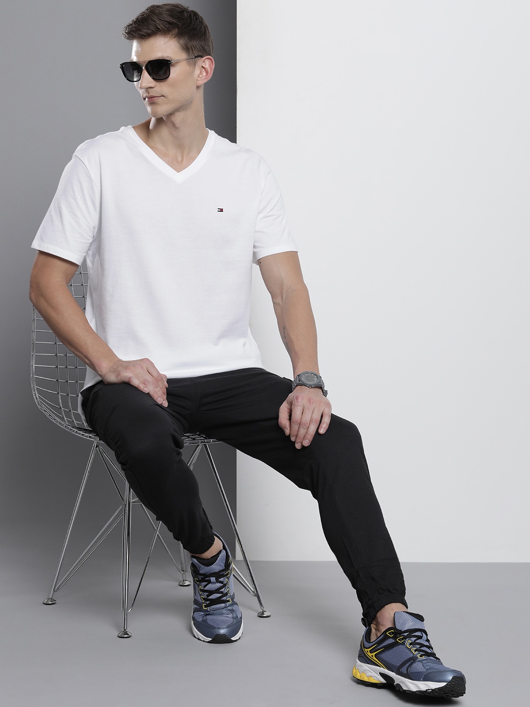 

Tommy Hilfiger V-Neck Pure Cotton T-shirt, White