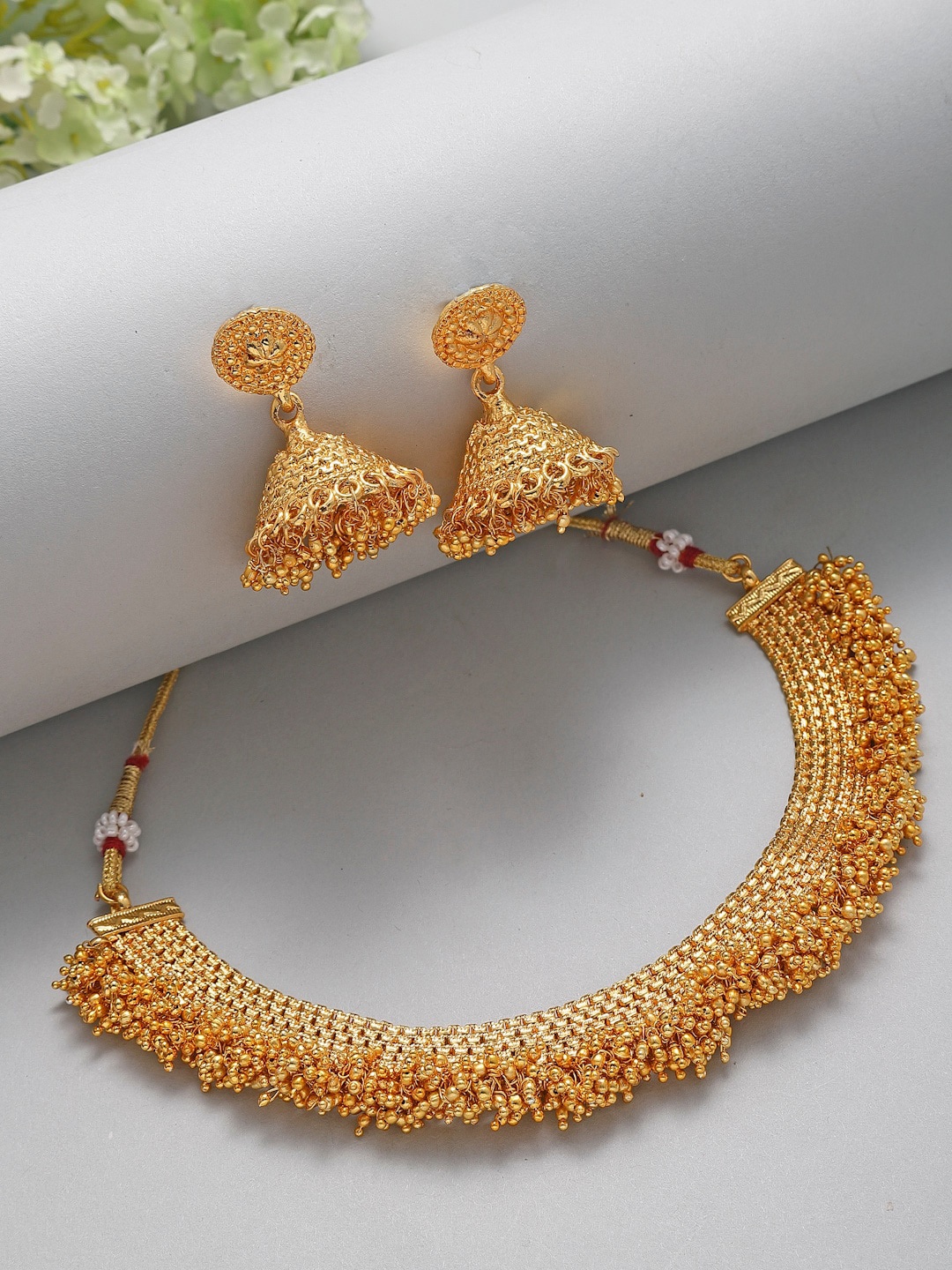 

Kennice Pearl-Beaded Jewellery Set, Gold