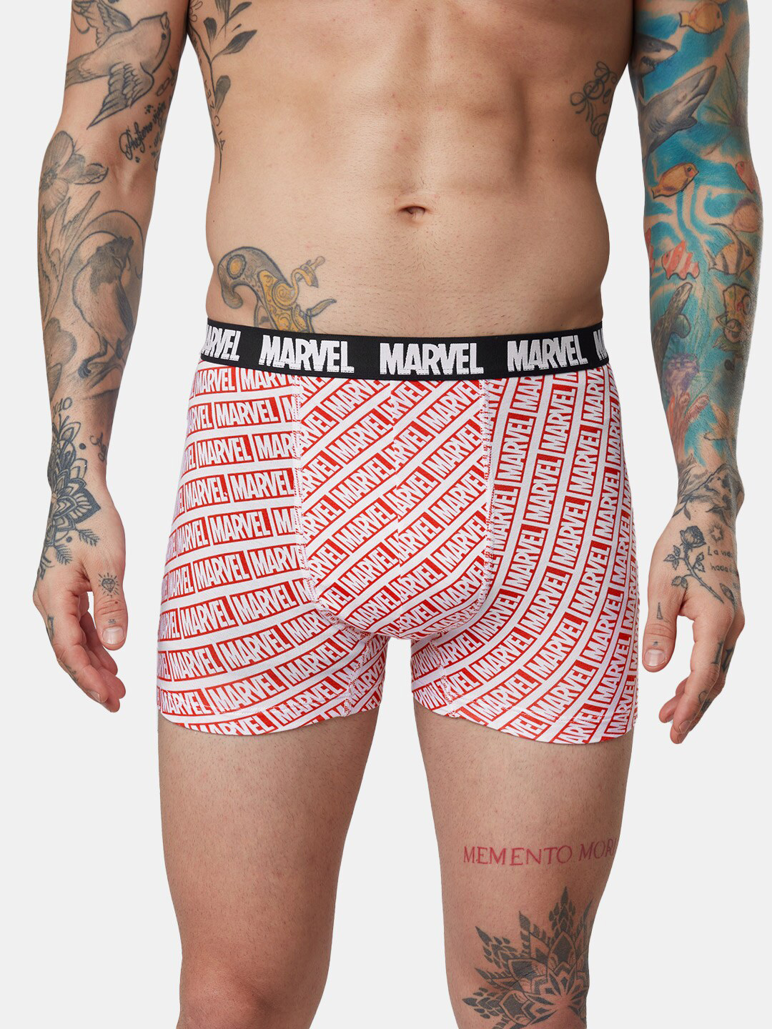 

The Souled Store Men Marvel Logo Printed Micromodal Trunk, Red