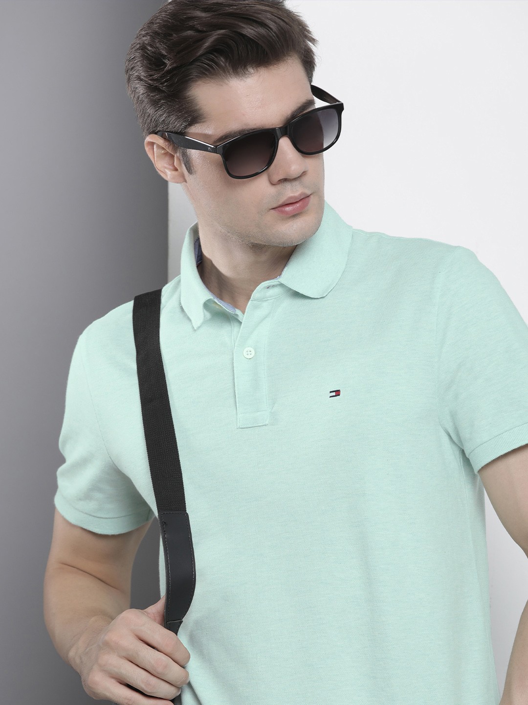 

Tommy Hilfiger Polo Collar Pure Cotton T-shirt, Green