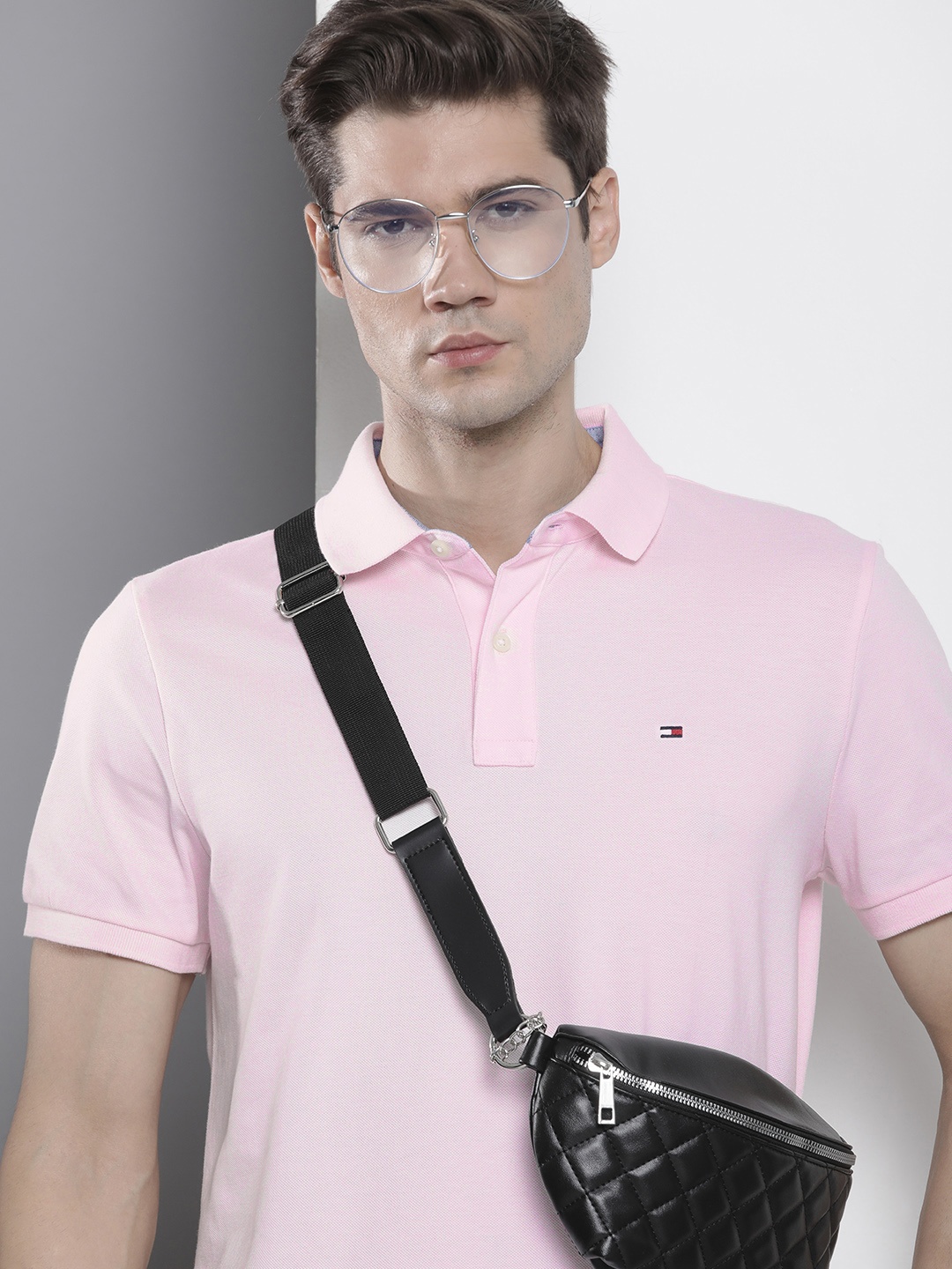 

Tommy Hilfiger Polo Collar Pure Cotton T-shirt, Pink