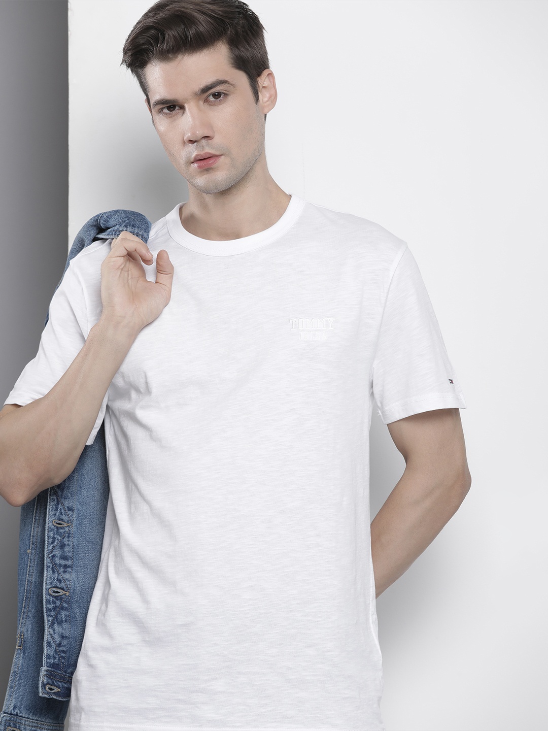 

Tommy Hilfiger Solid Pure Cotton T-shirt, White