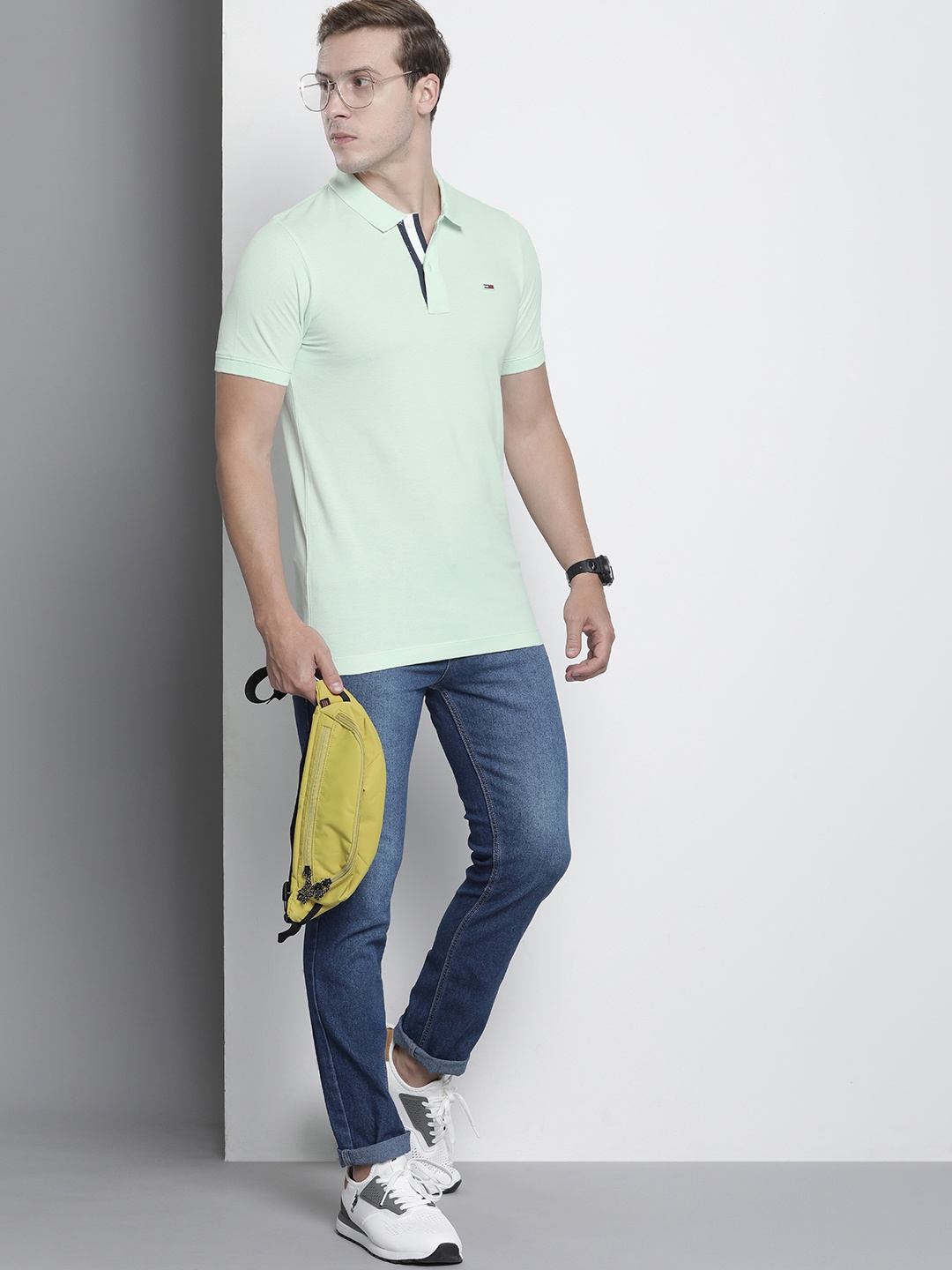 

Tommy Hilfiger Polo Collar Pure Cotton Slim Fit T-shirt, Green