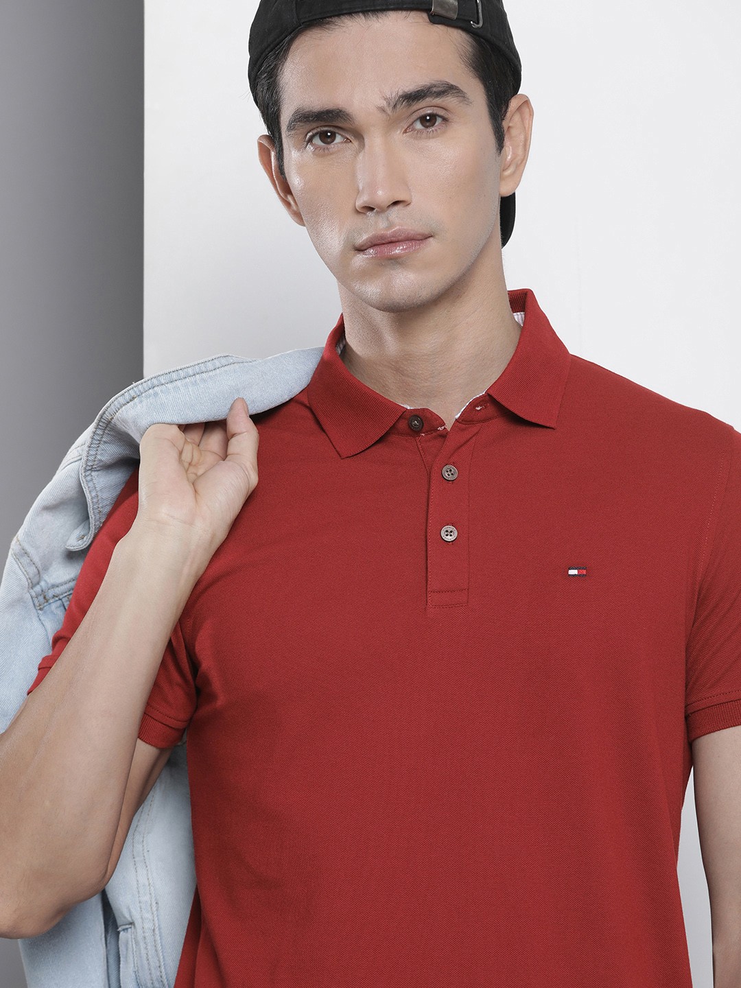 

Tommy Hilfiger Polo Collar Slim Fit T-shirt, Maroon