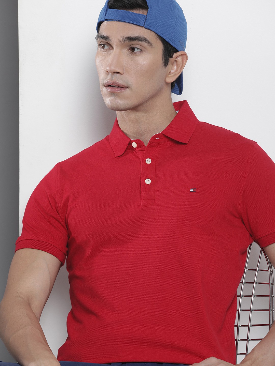 

Tommy Hilfiger Polo Collar Slim Fit T-shirt, Red