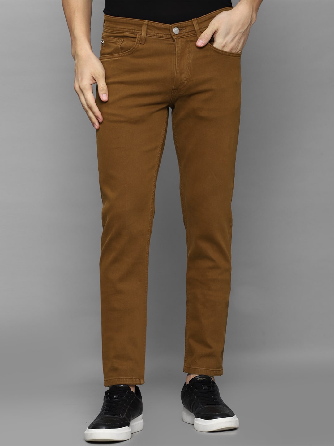 

Allen Solly Men Cotton Skinny Fit Jeans, Brown