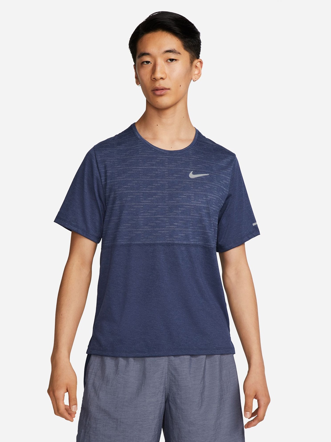 

Nike Dri-FIT MILER SS Run T-shirt, Navy blue