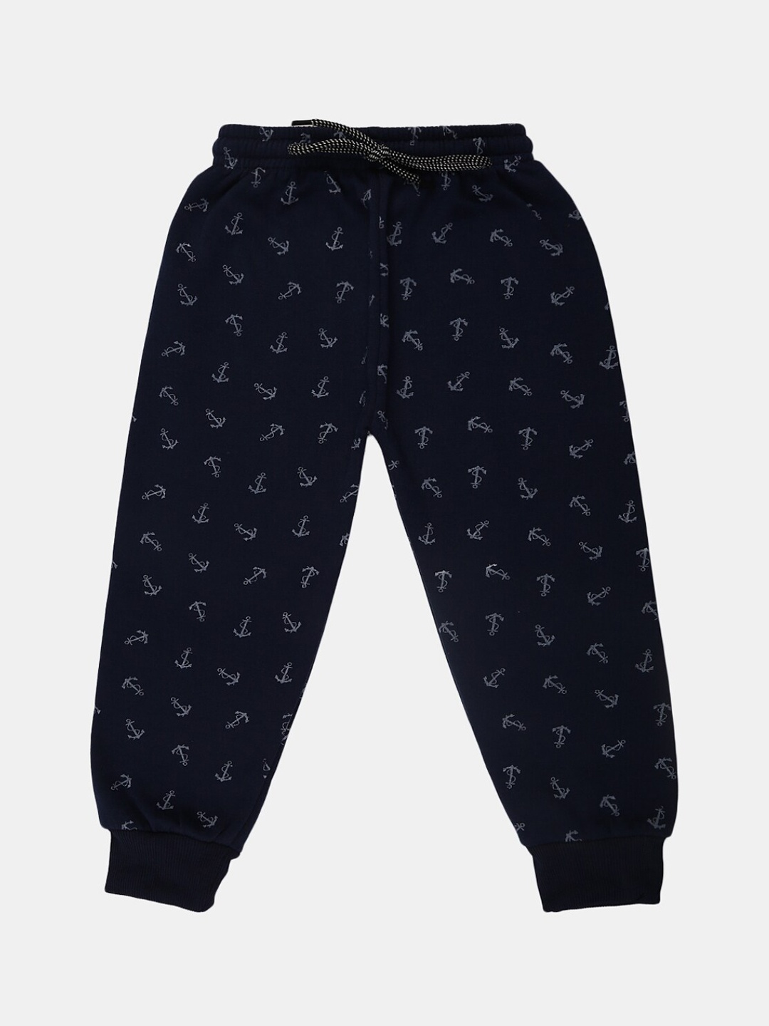 

V-Mart Boys Printed Fleece Joggers, Navy blue