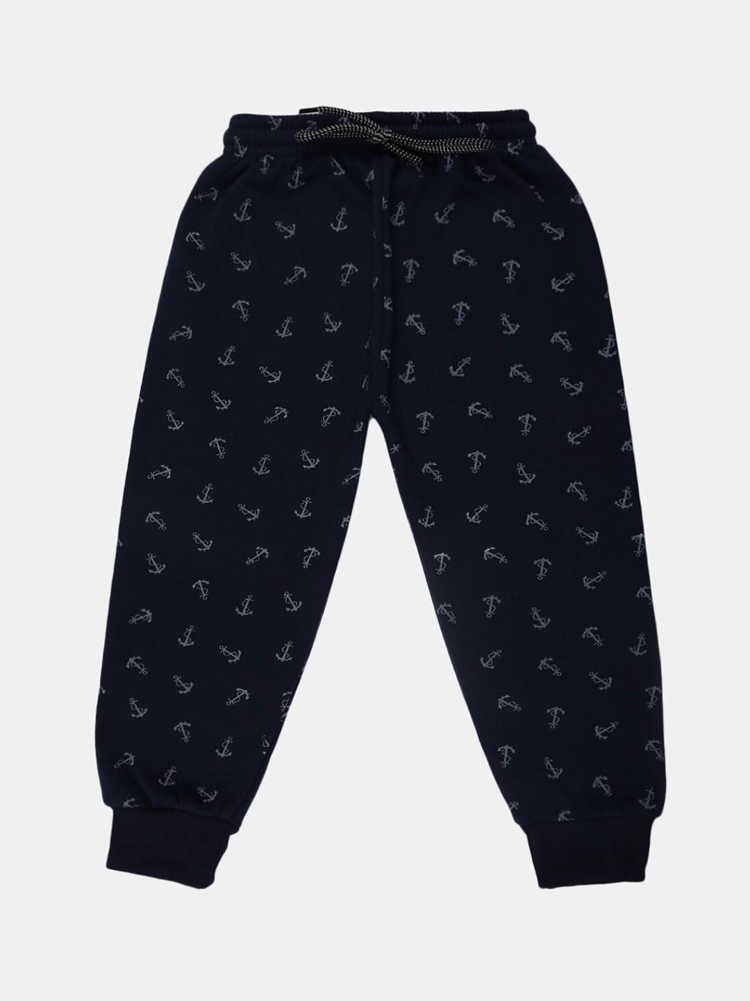 

V-Mart Boys Printed Cotton Joggers, Navy blue