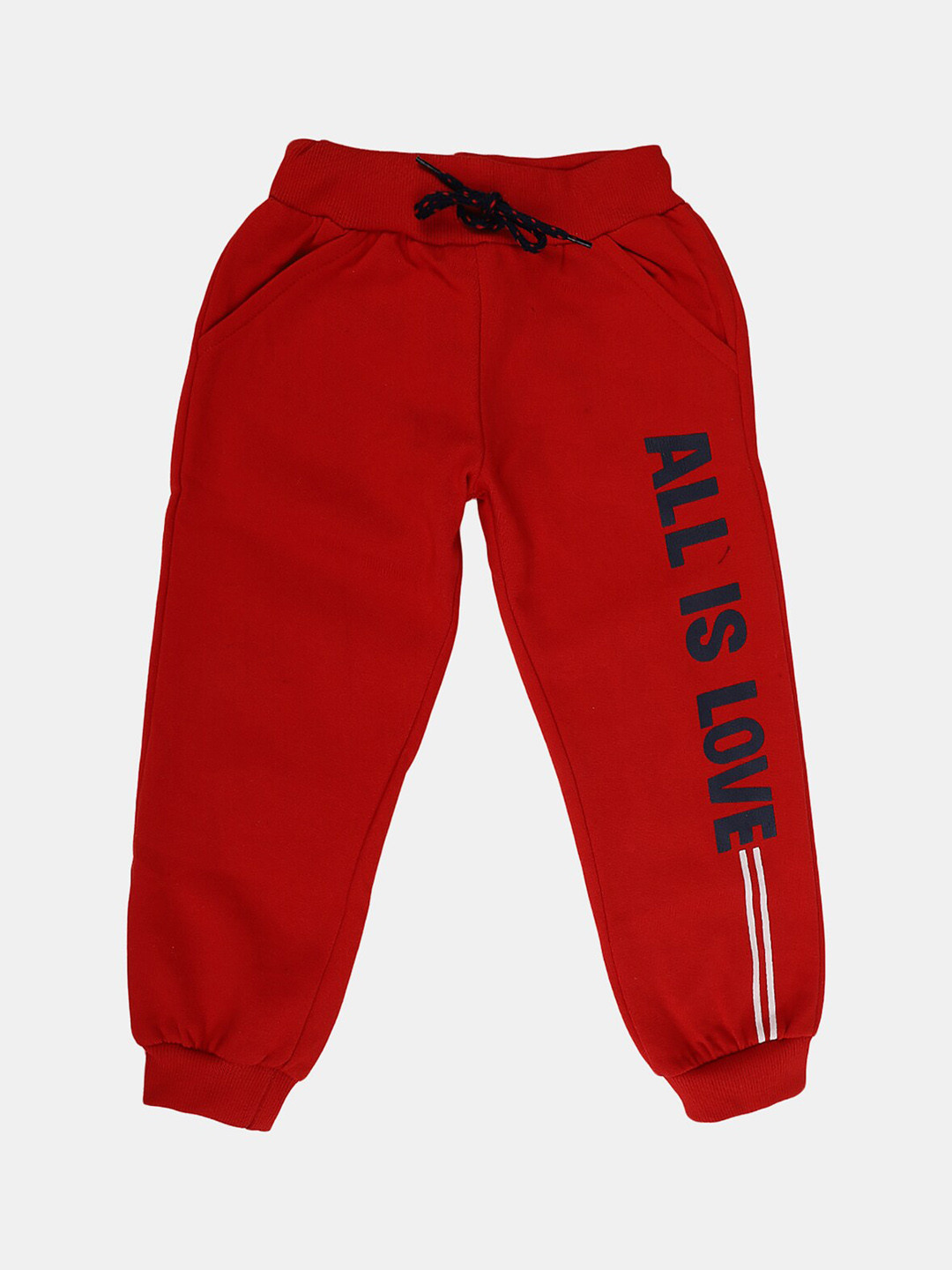 

V-Mart Girls Printed Joggers, Red