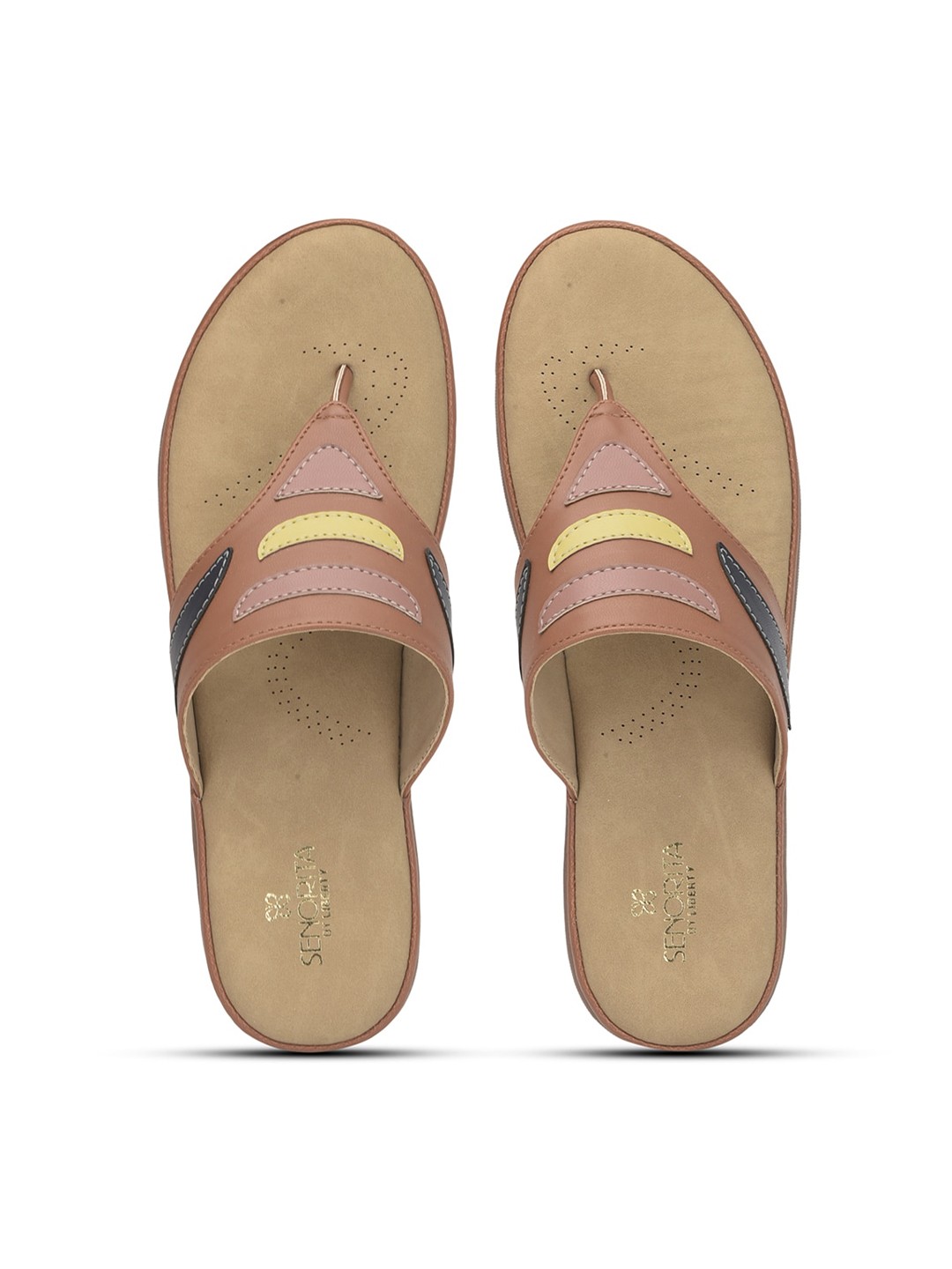 

Liberty Women T-Strap Flats, Tan