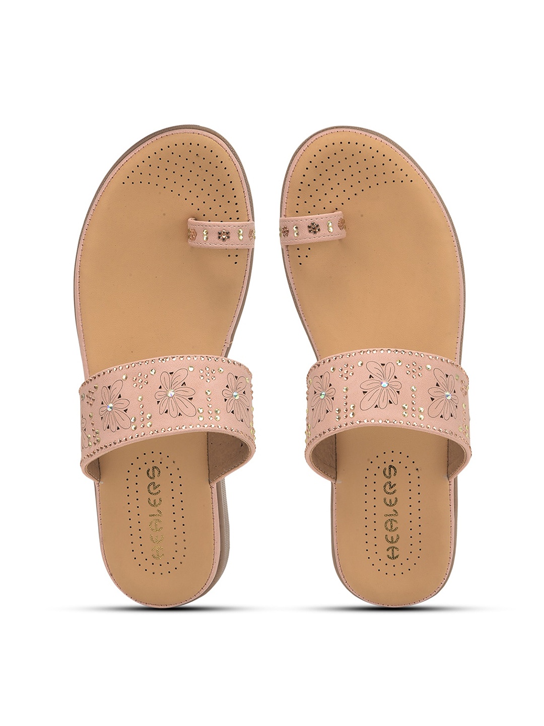 

Liberty Women Embellished One Toe Flats, Peach