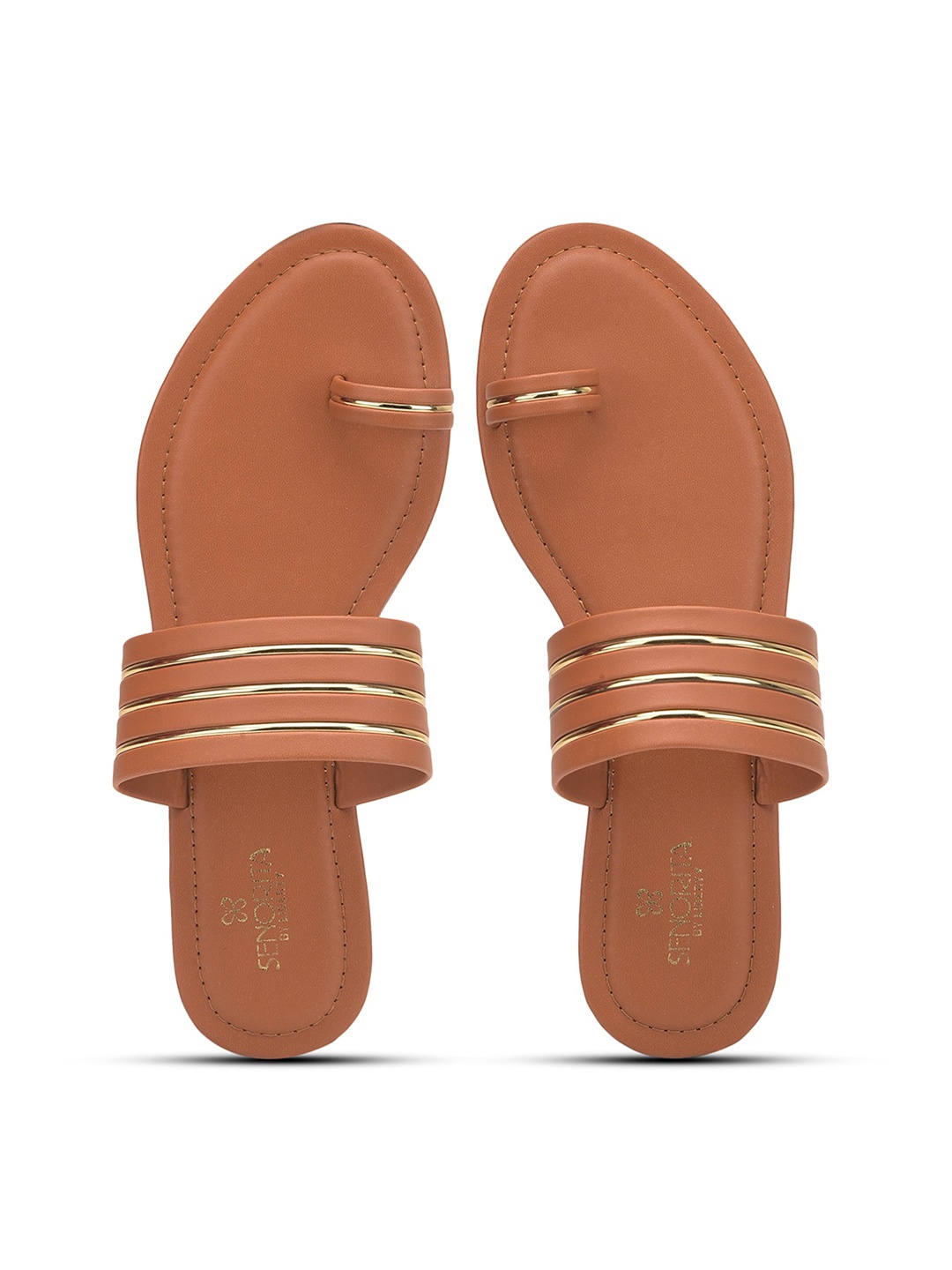 

Liberty Women Embellished One Toe Flats, Tan