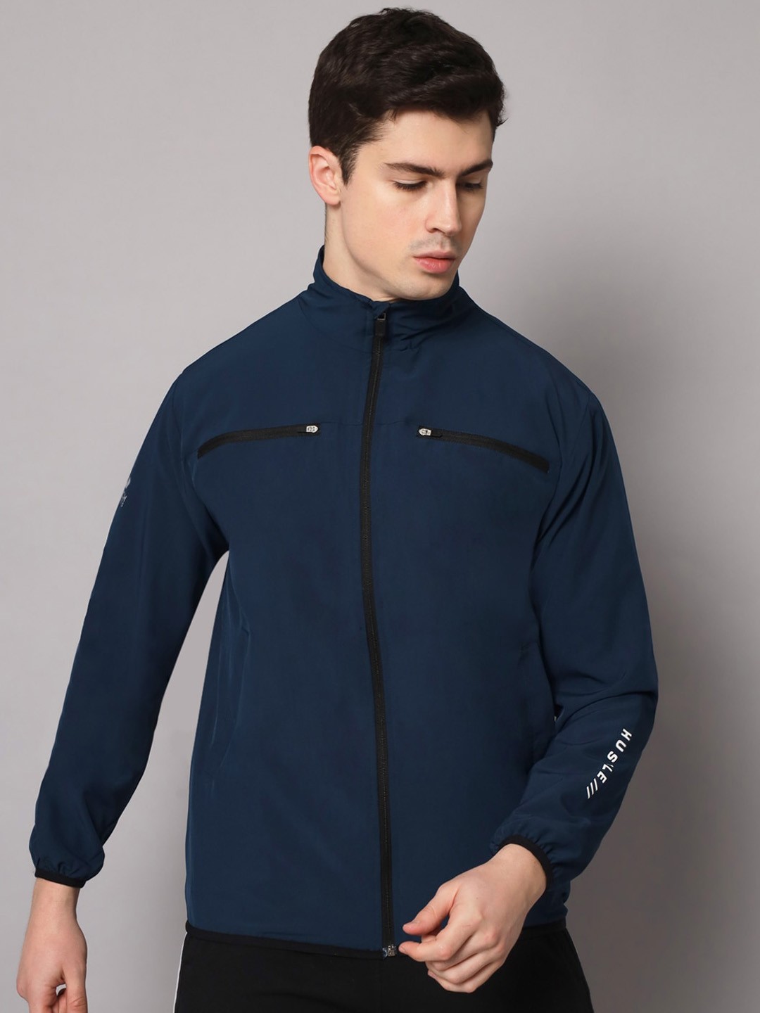 

Masch Sports Men Blue Lightweight Training or Gym Sporty Jacket