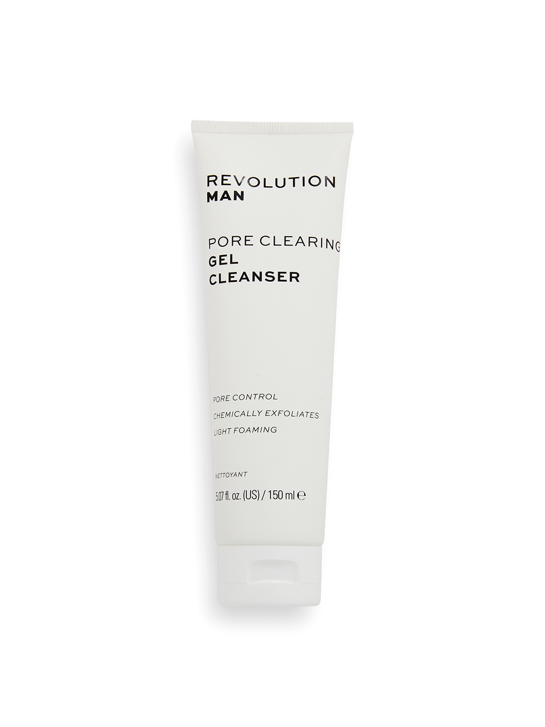 

REVOLUTION MAN Pore Clearing Gel Cleanser with Salicylic Acid for Oily Skin - 150ml, White