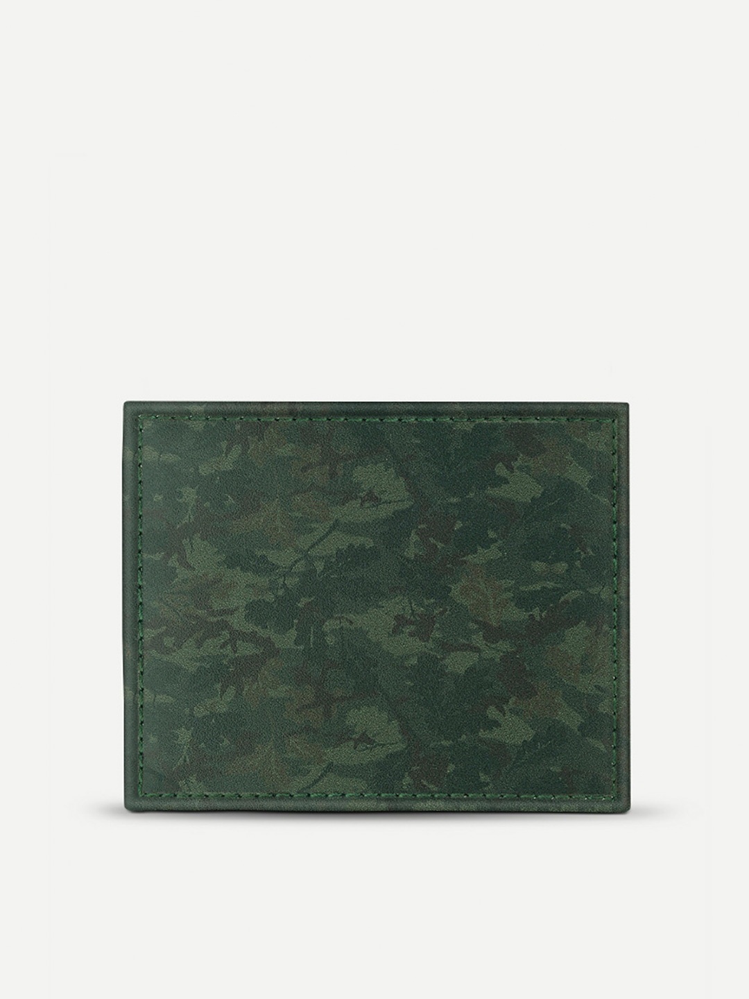 

THREADCURRY Unisex Camouflage Printed Card Holder, Green