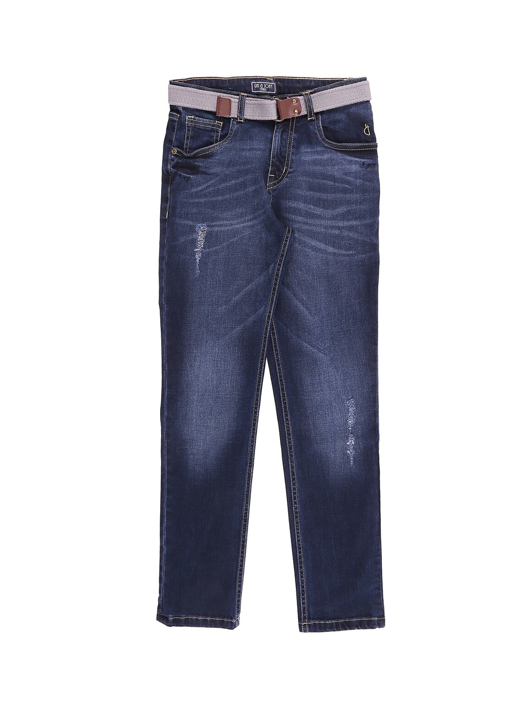 

Gini and Jony Kids Boys Low Distress Mid Rise Jeans, Blue