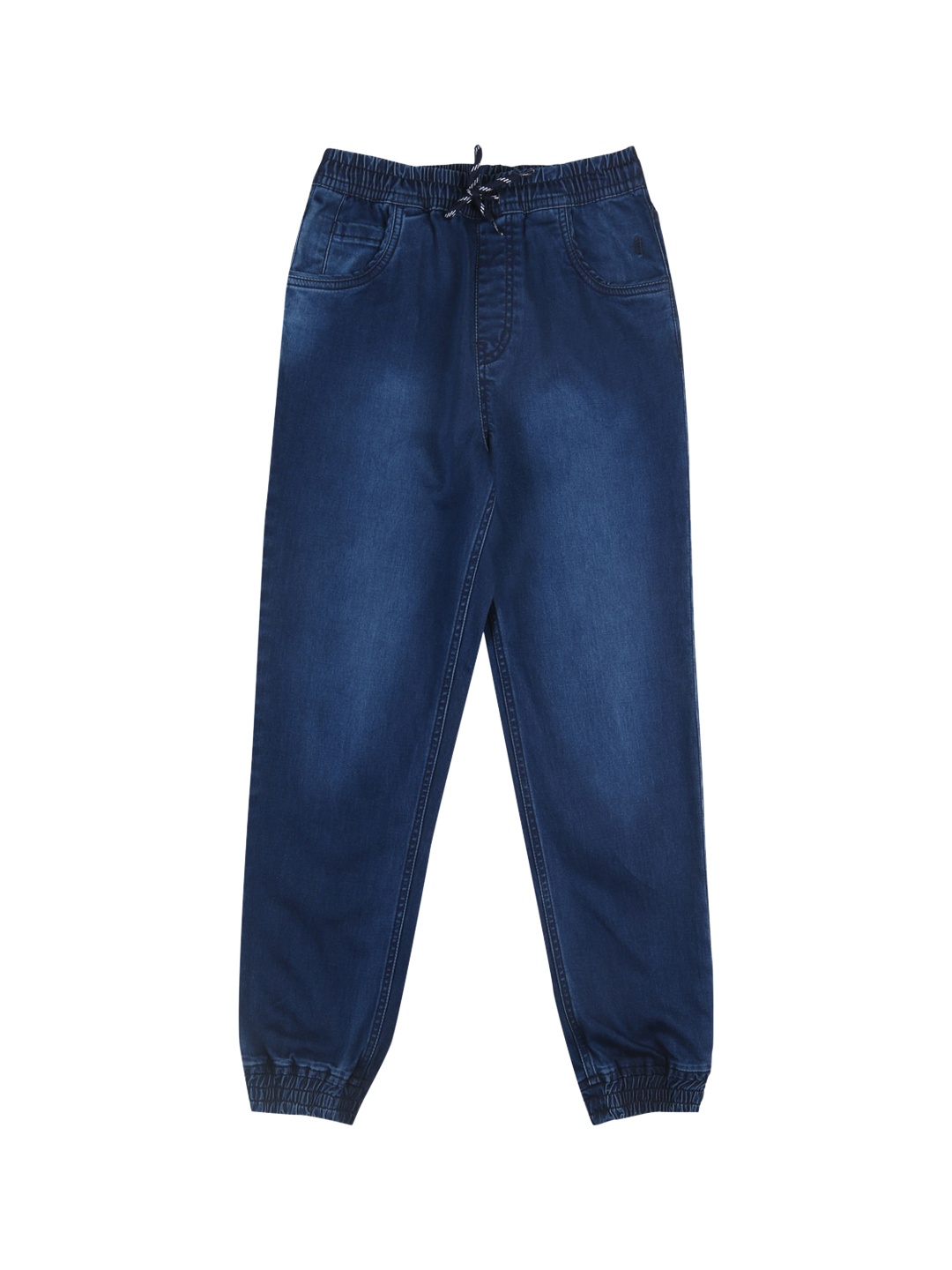 

Gini and Jony Kids Boys Cotton Mid Rise Joggers, Blue