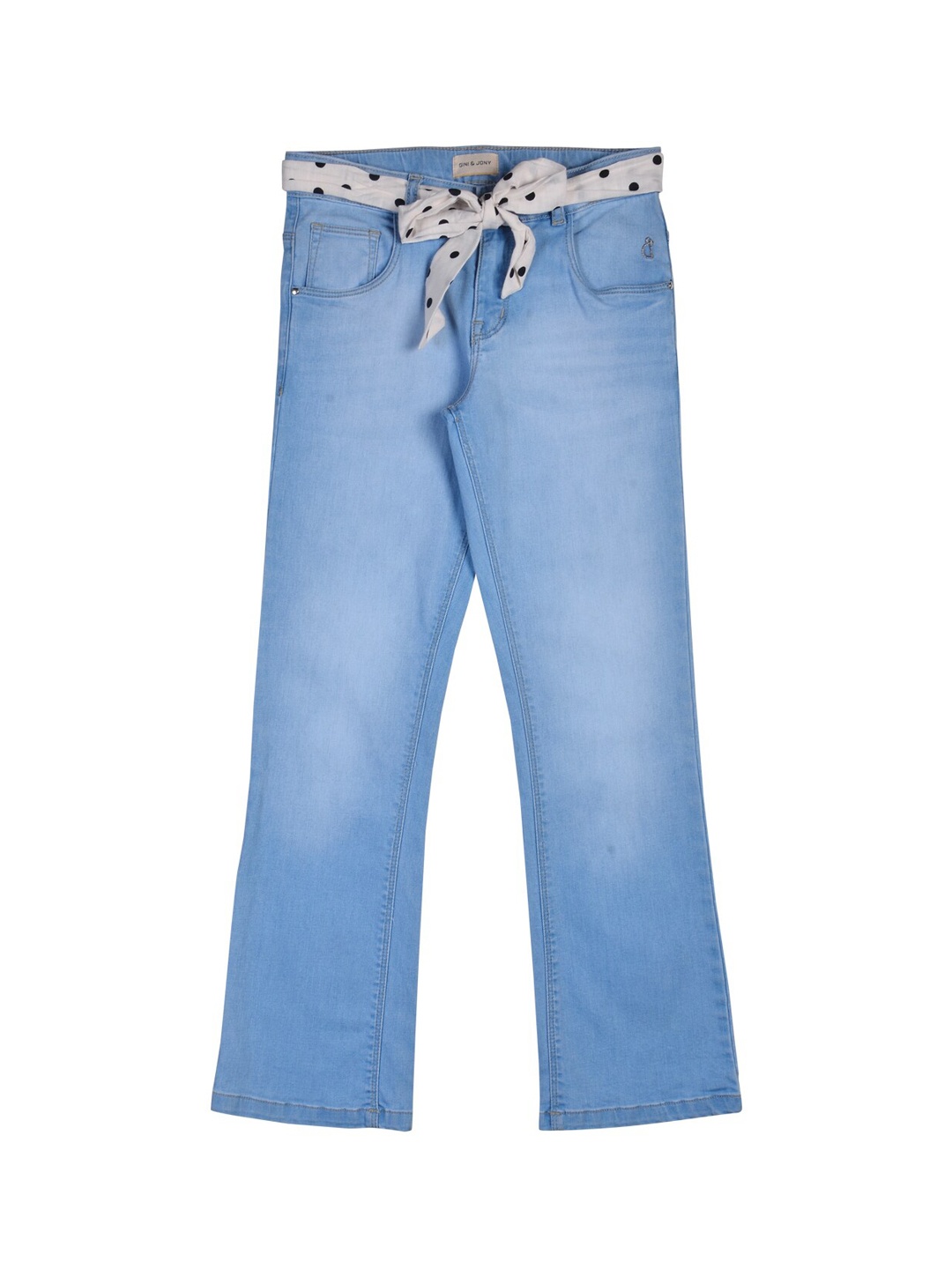 

Gini and Jony Girls Cotton Light Fade Jeans, Blue
