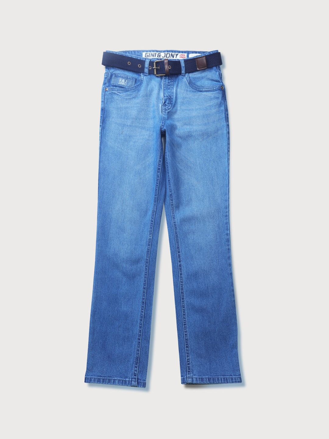 

Gini and Jony Boys Light Fade Regular Fit Jeans, Blue