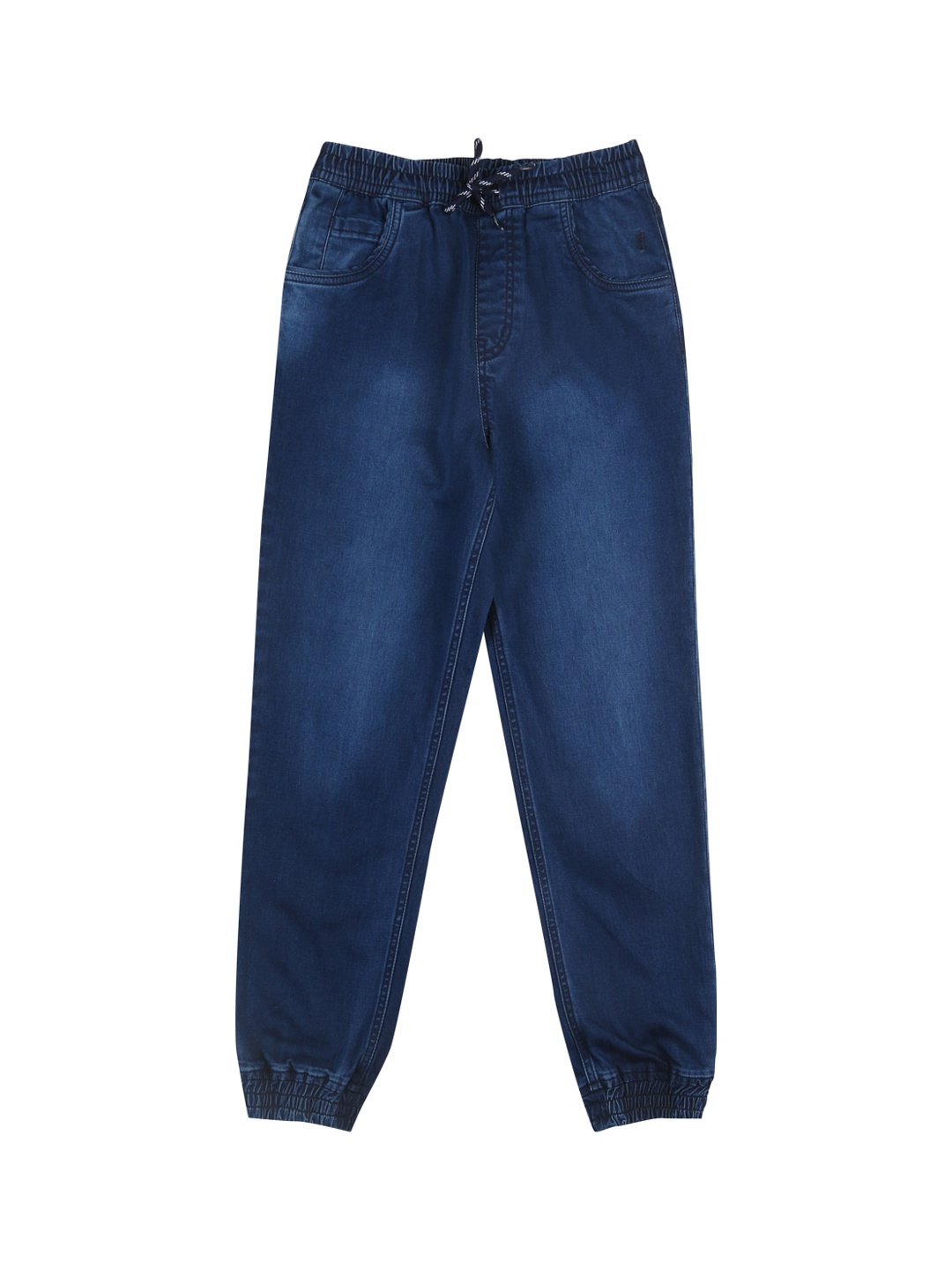

Gini and Jony Boys Jogger Light Fade Cotton Jeans, Navy blue