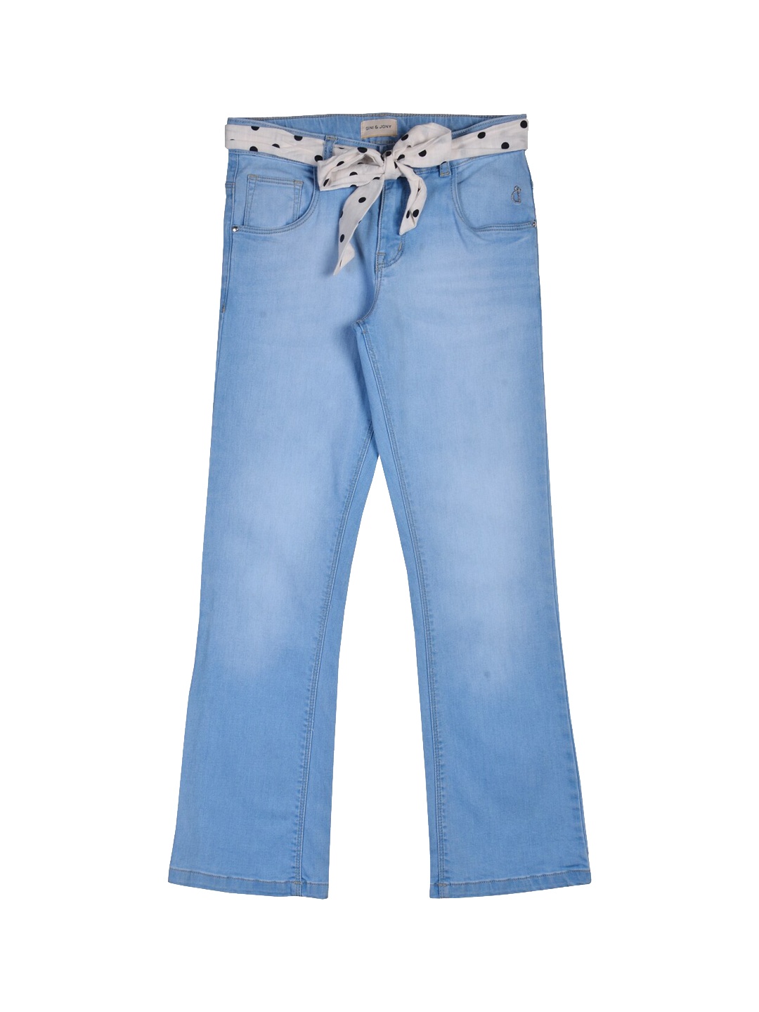 

Gini and Jony Girls Light Fade Cotton Jeans, Blue