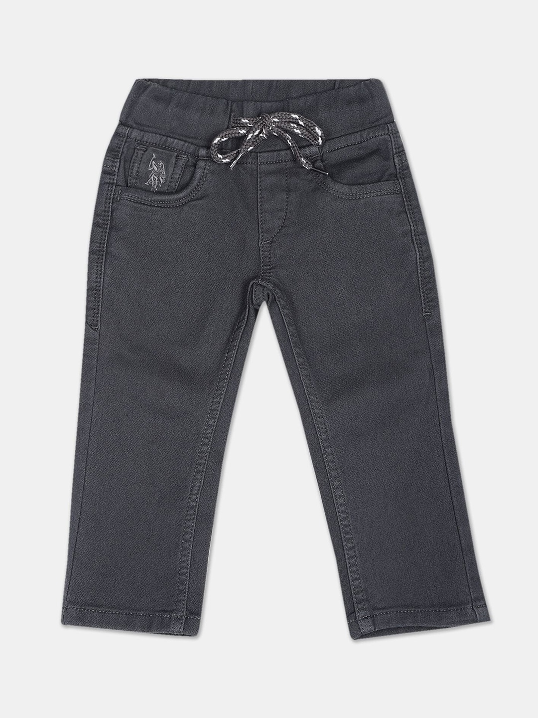 

U.S. Polo Assn. Kids Boys Cotton Jeans, Grey