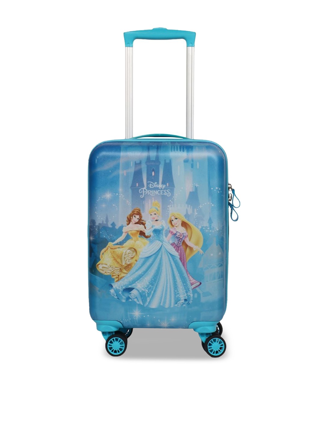 

Disney Kids Printed Hard-Sided Cabin Trolley Suitcase, Turquoise blue