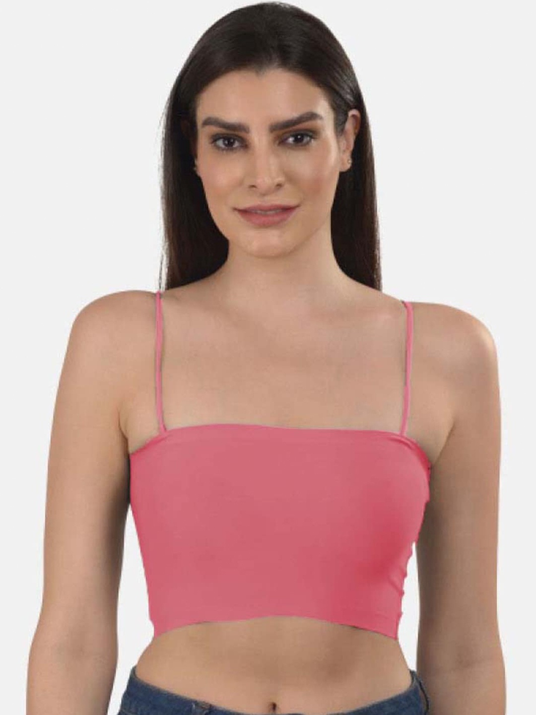 

mod & shy Lightly Padded seamless Bralette bra, Coral