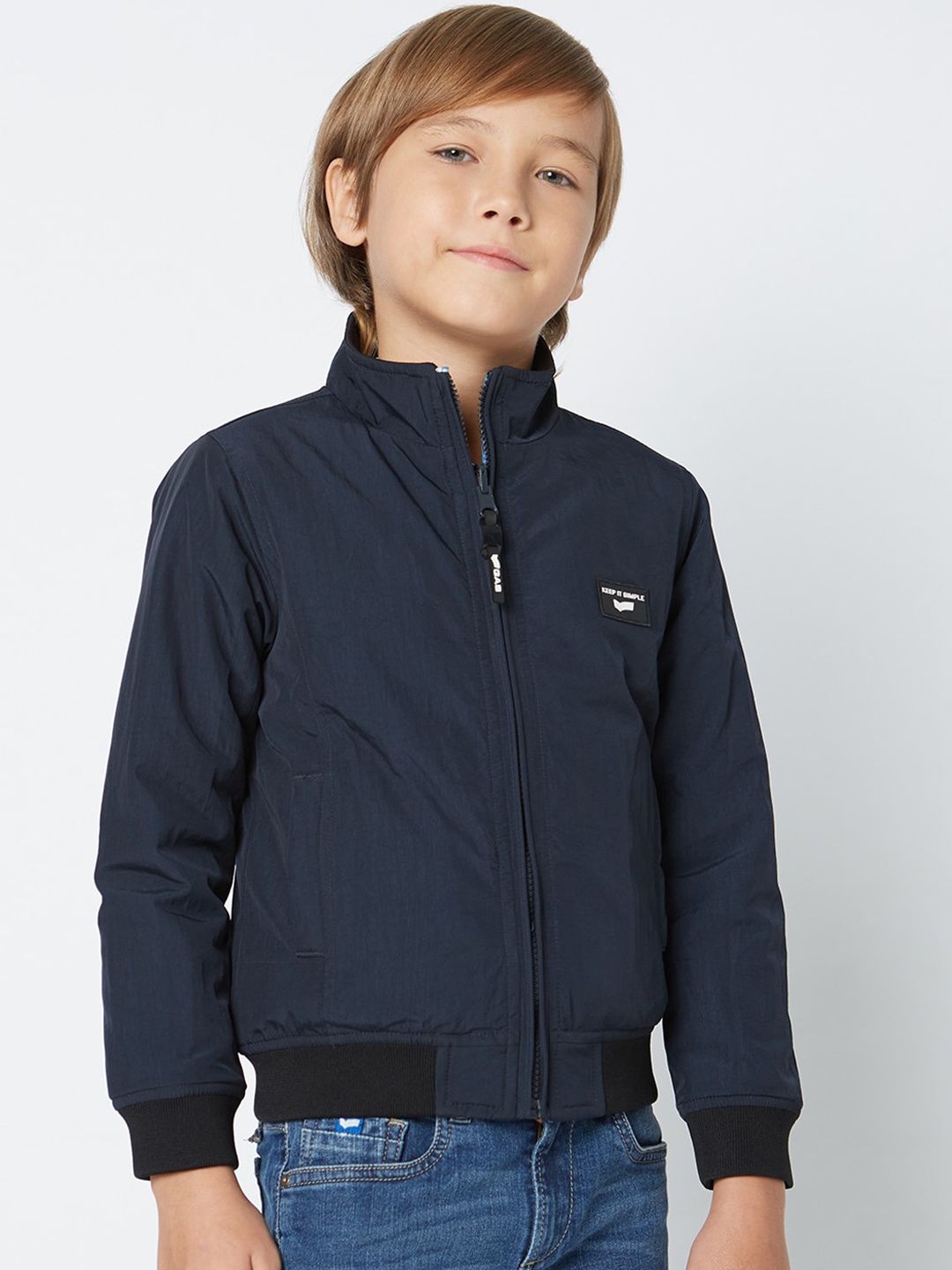 

GAS Boys Reversible Padded Jacket, Navy blue