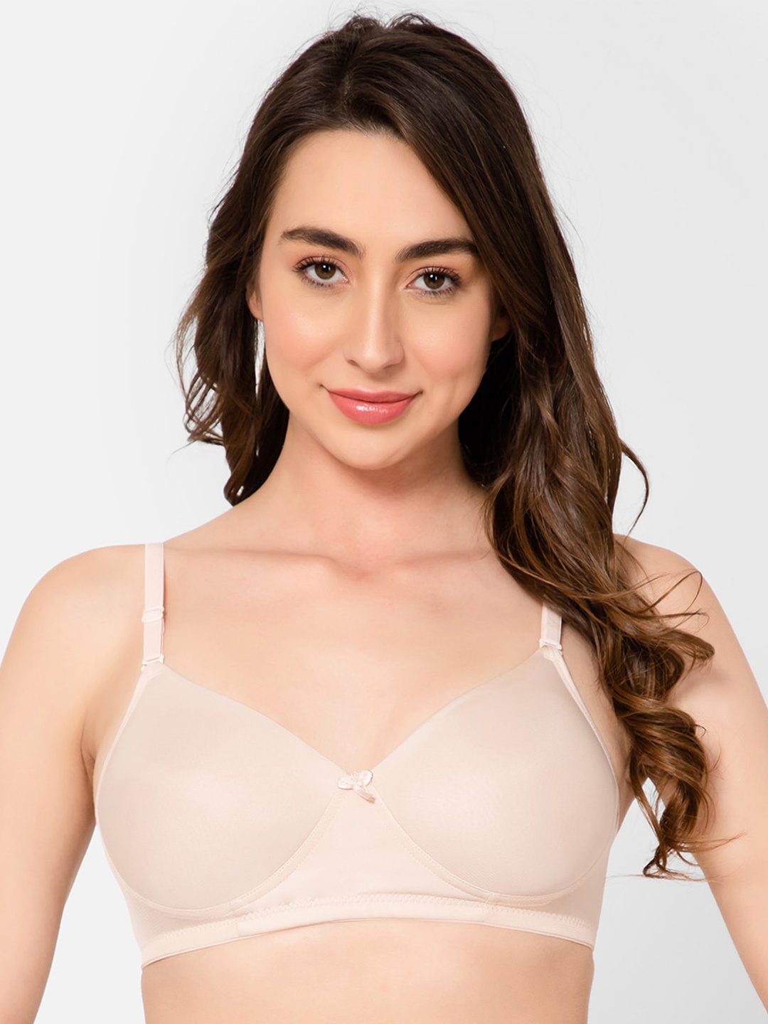 

Clovia Padded Non-Wired Full Cup Multiway T-shirt Bra, Beige