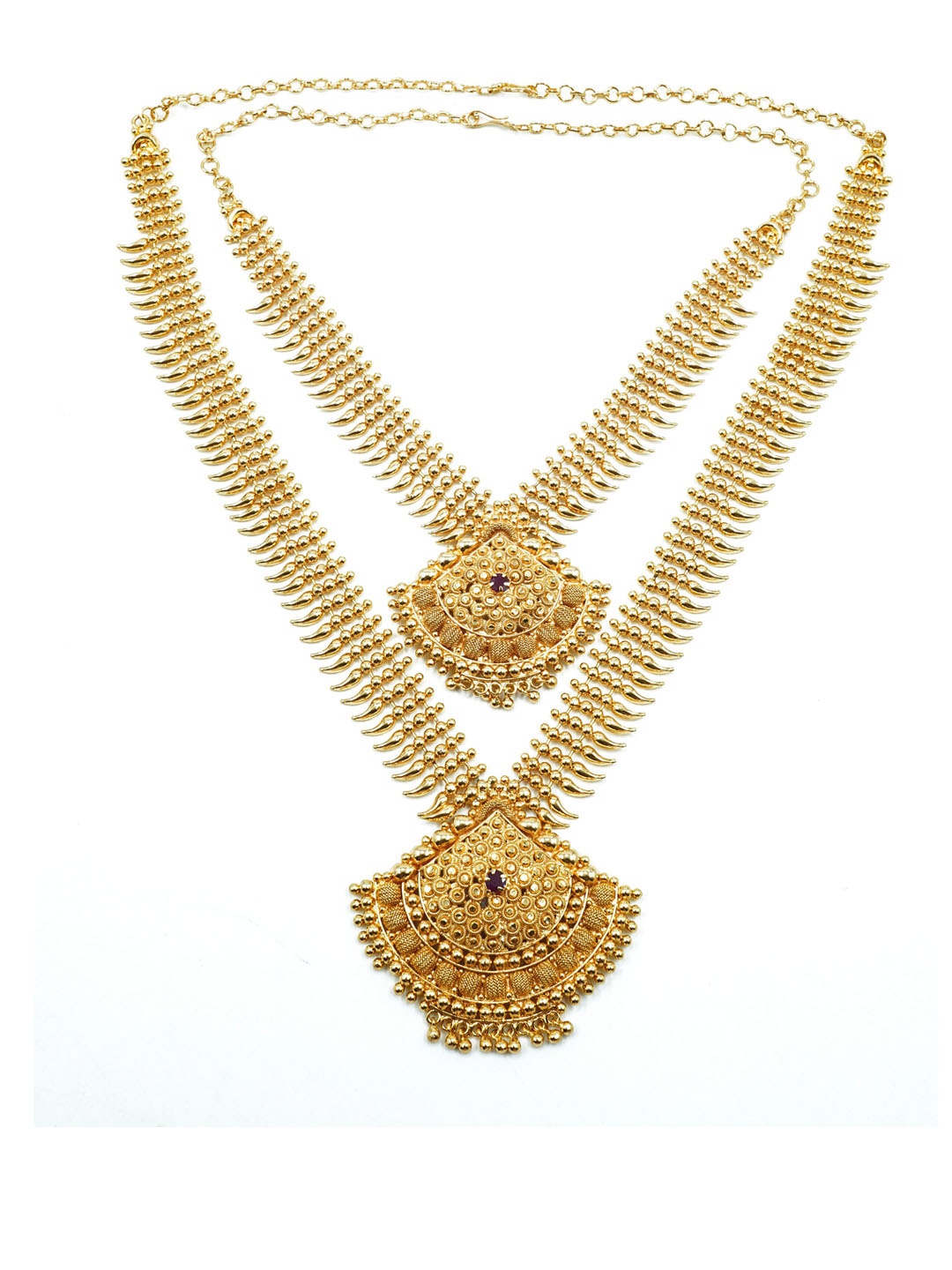 

GRIIHAM Set of 2 Brass Gold-Plated Temple Necklace