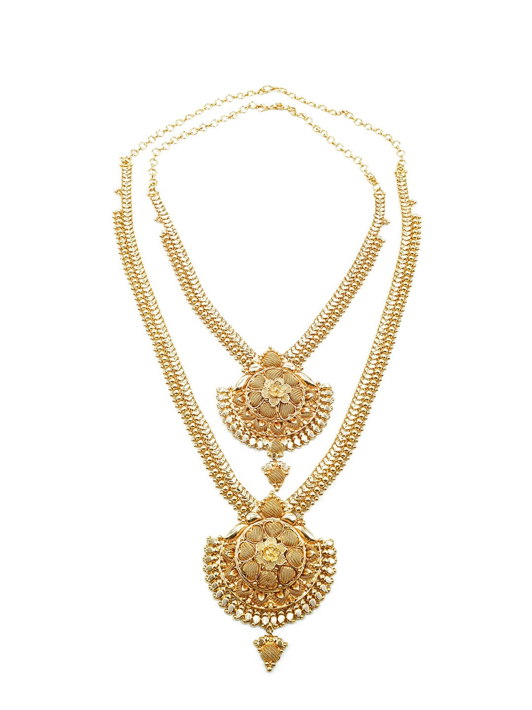 

GRIIHAM Set of 2 Brass Gold-Plated Temple Necklace