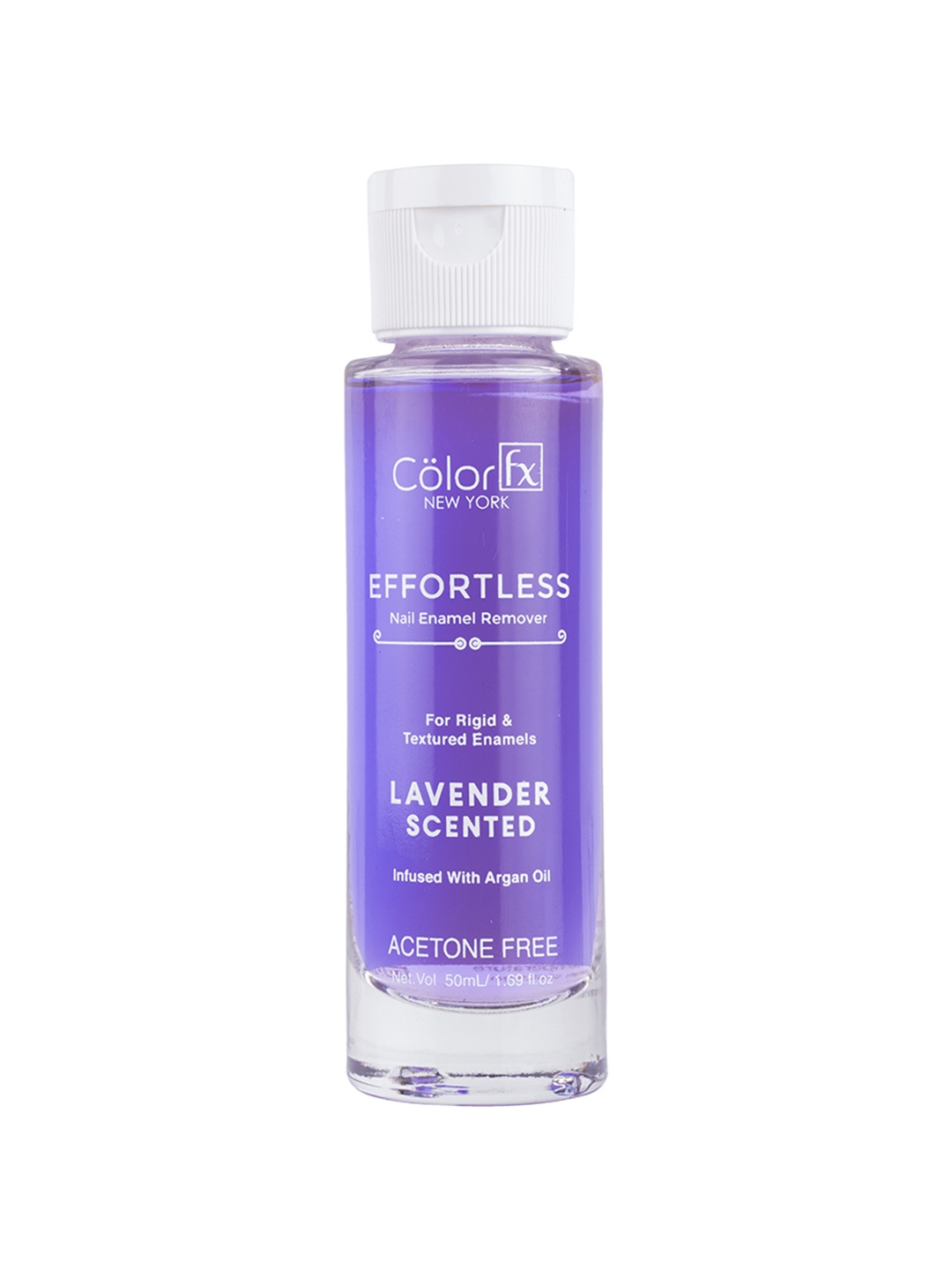 

Color Fx Effortless Acetone-Free Nail Enamel Remover with Argan Oil 50ml- Lavender Scented