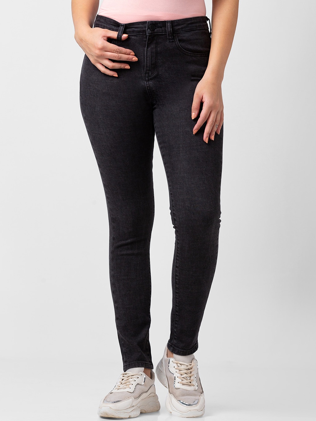 

SPYKAR Women Skinny Fit Jeans, Black