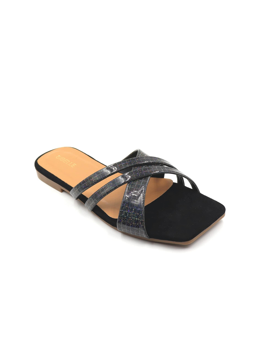 

Gibelle Women Open Toe Flats, Black