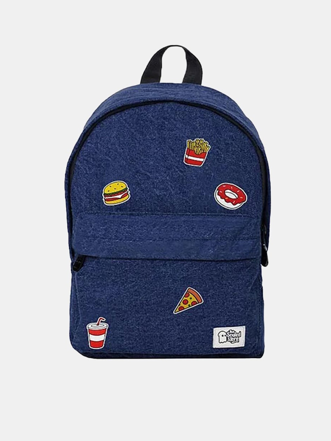 

The Souled Store Women Graphic Padded Backpack, Navy blue