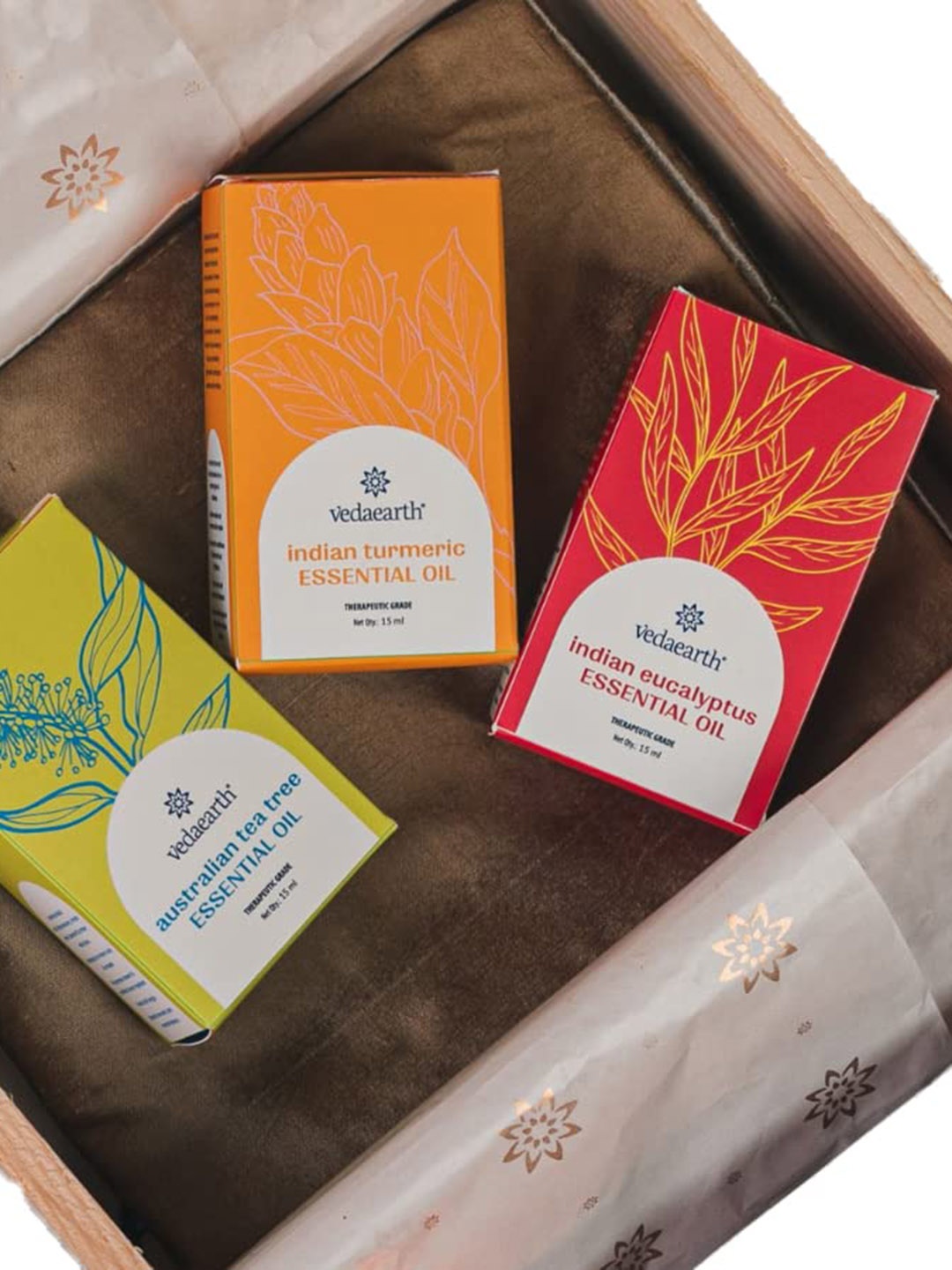 

VEDAEARTH Set Of 3 Essential Oils 15 ml Each, Orange