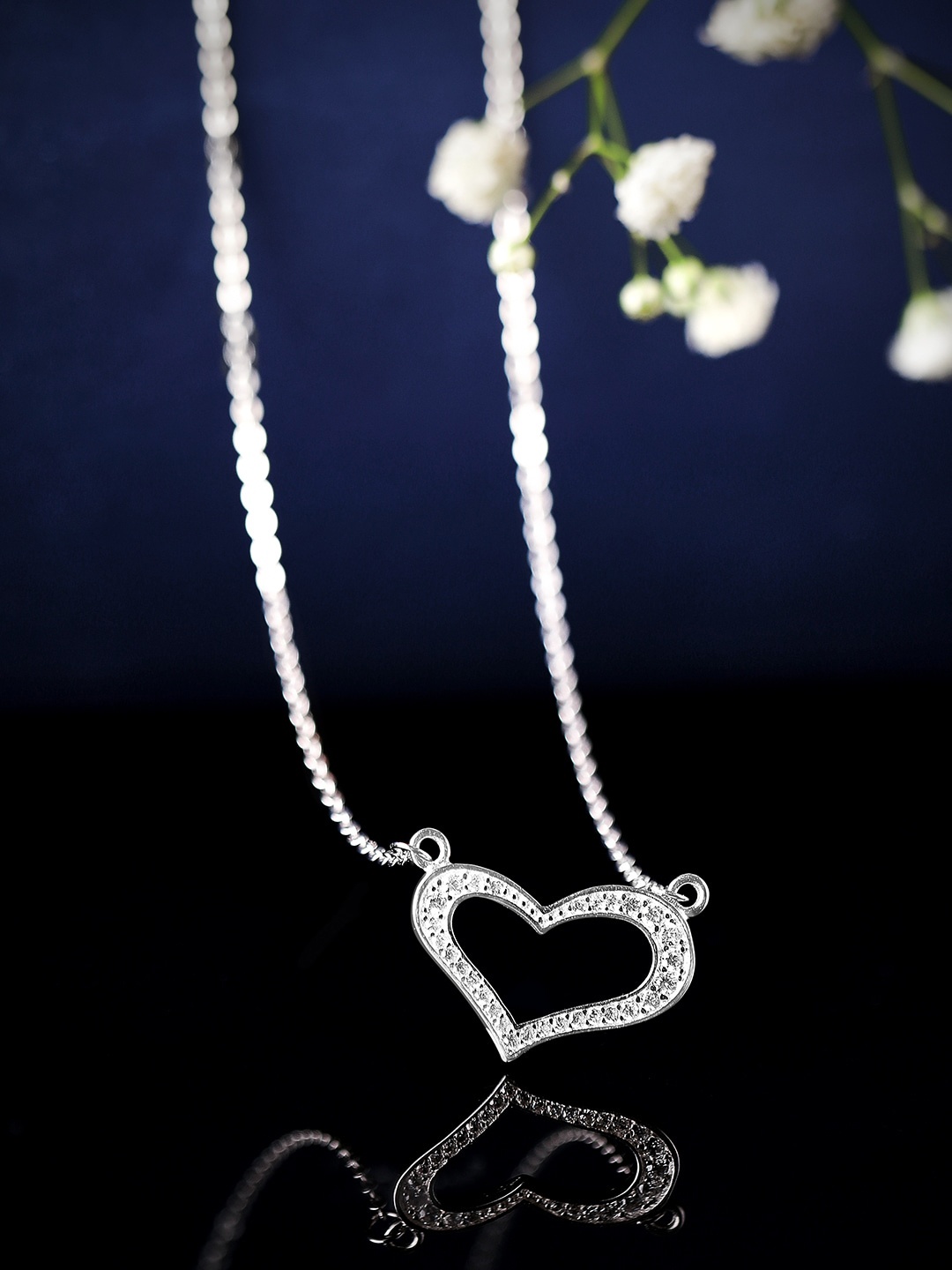 

Rubans Silver Sterling Silver Rhodium-Plated Chain