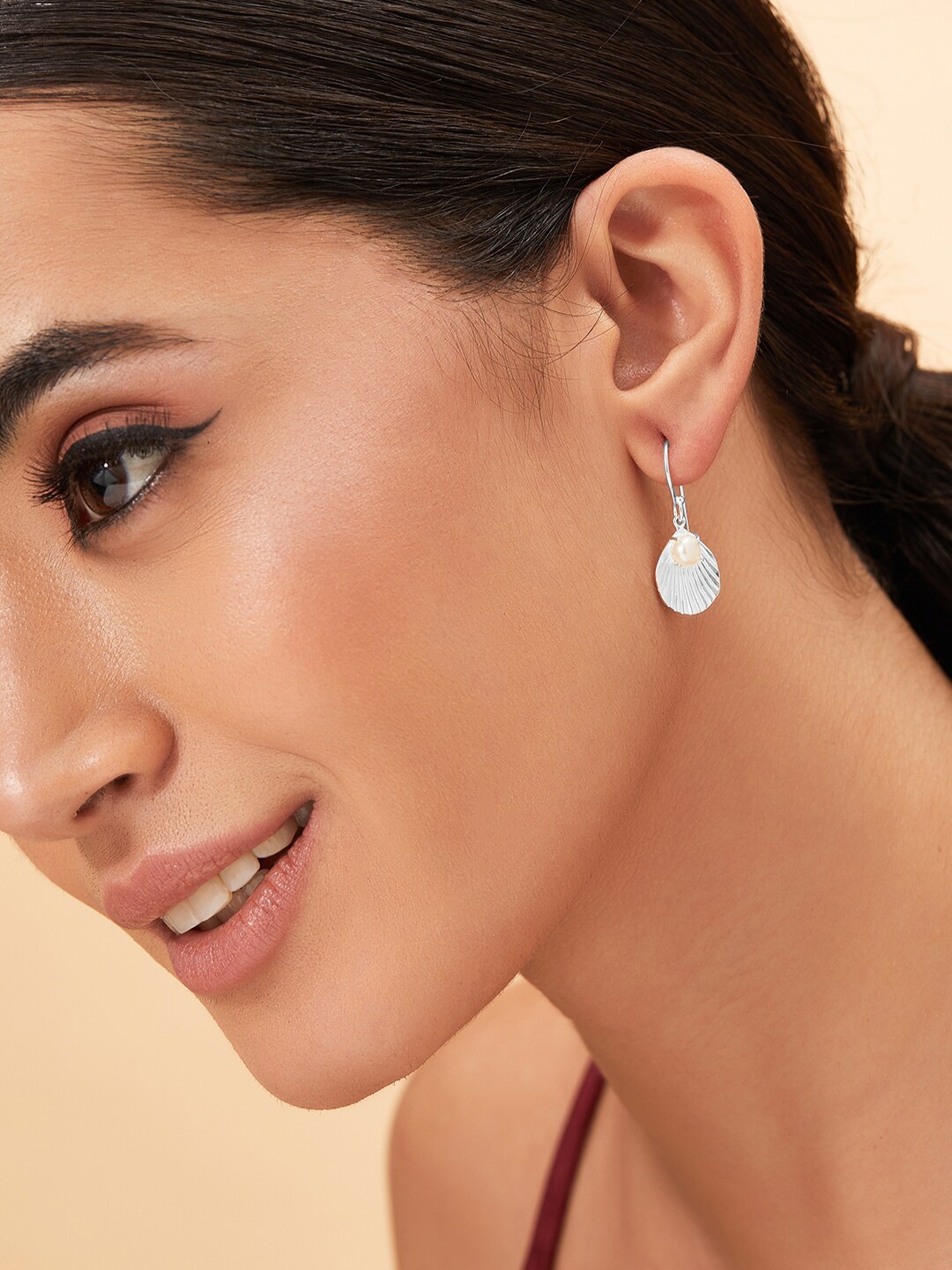 

Rubans Silver 925 Sterling Silver Rhodium Plated Classic Drop Earrings