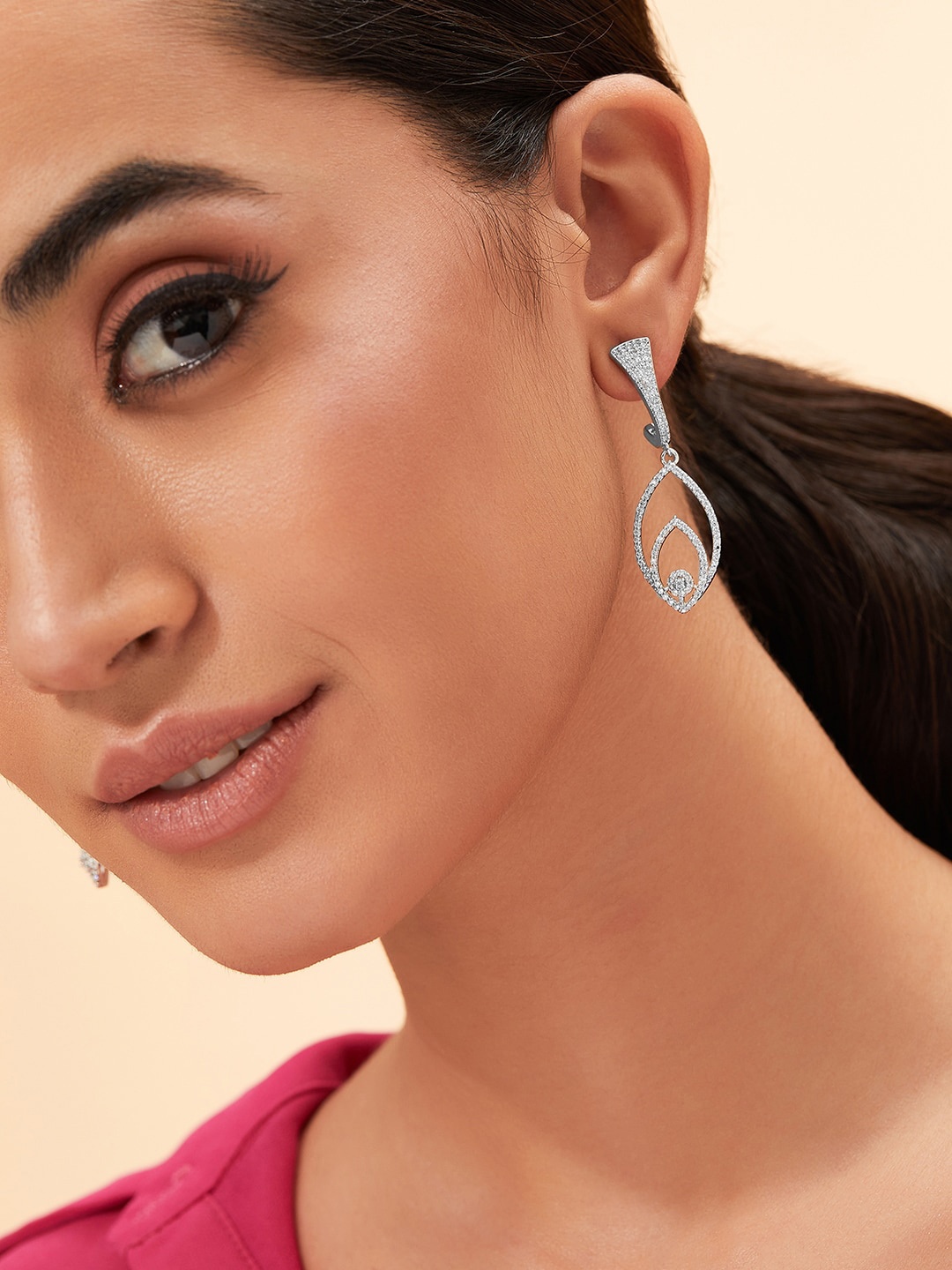 

Rubans Silver Classic Drop Earrings