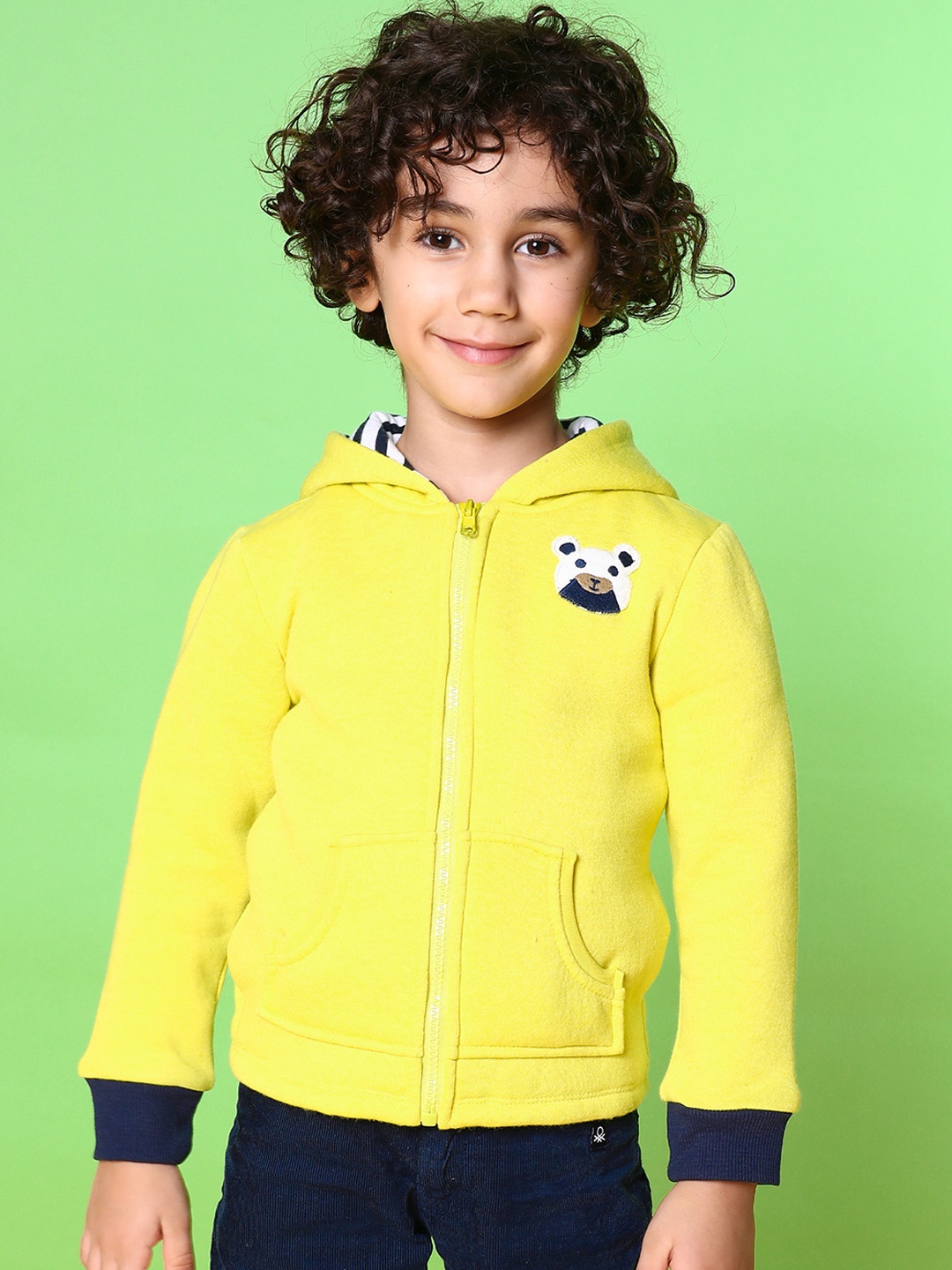 

Nauti Nati Boys Hooded Sweatshirt, Yellow