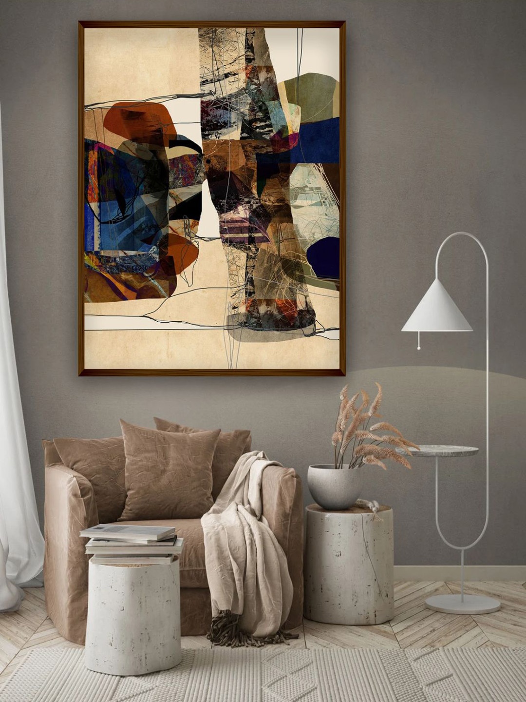 

The Art House Beige Abstract Painting Wall Art